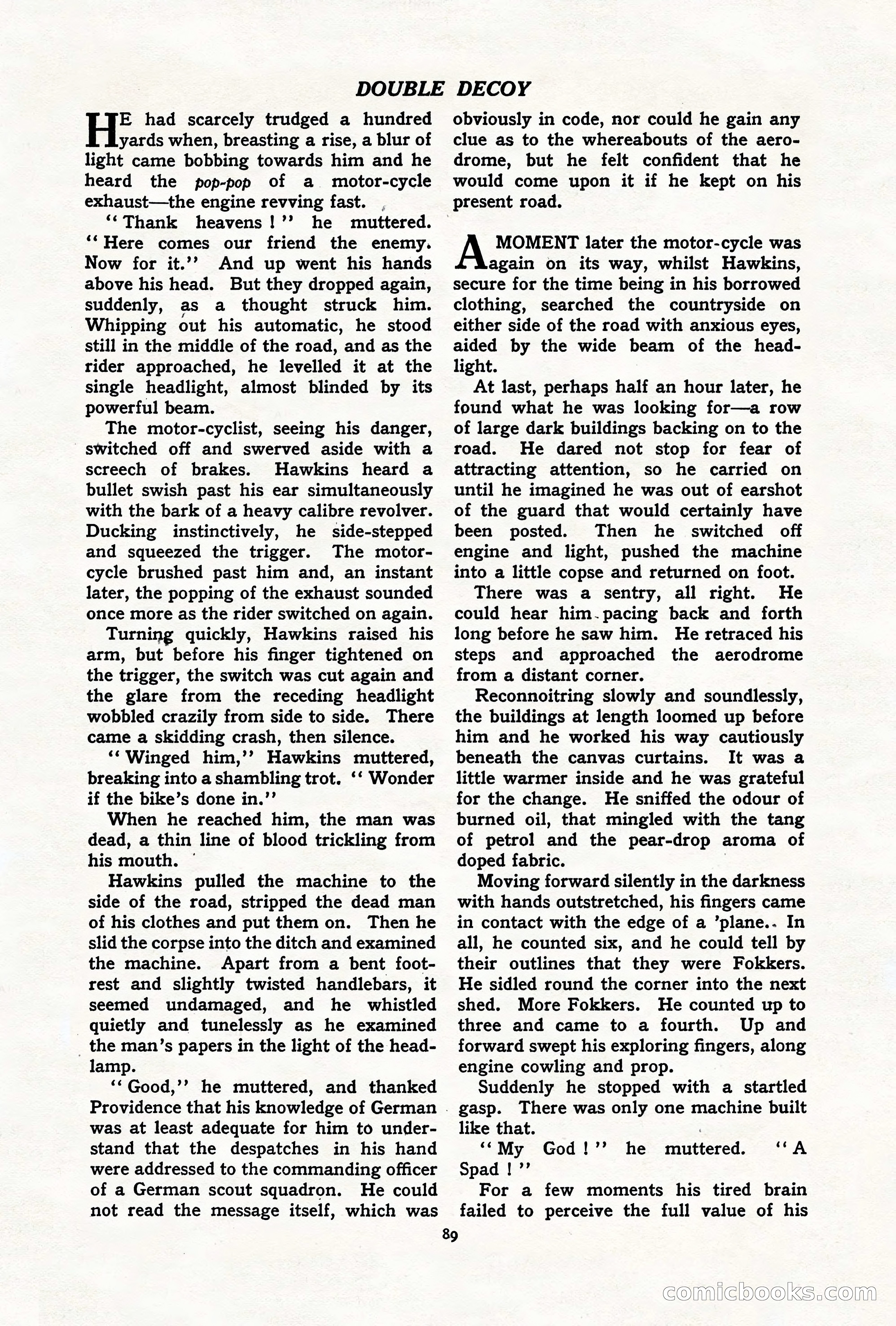 Air Stories, July 1937 — page 91 of 100