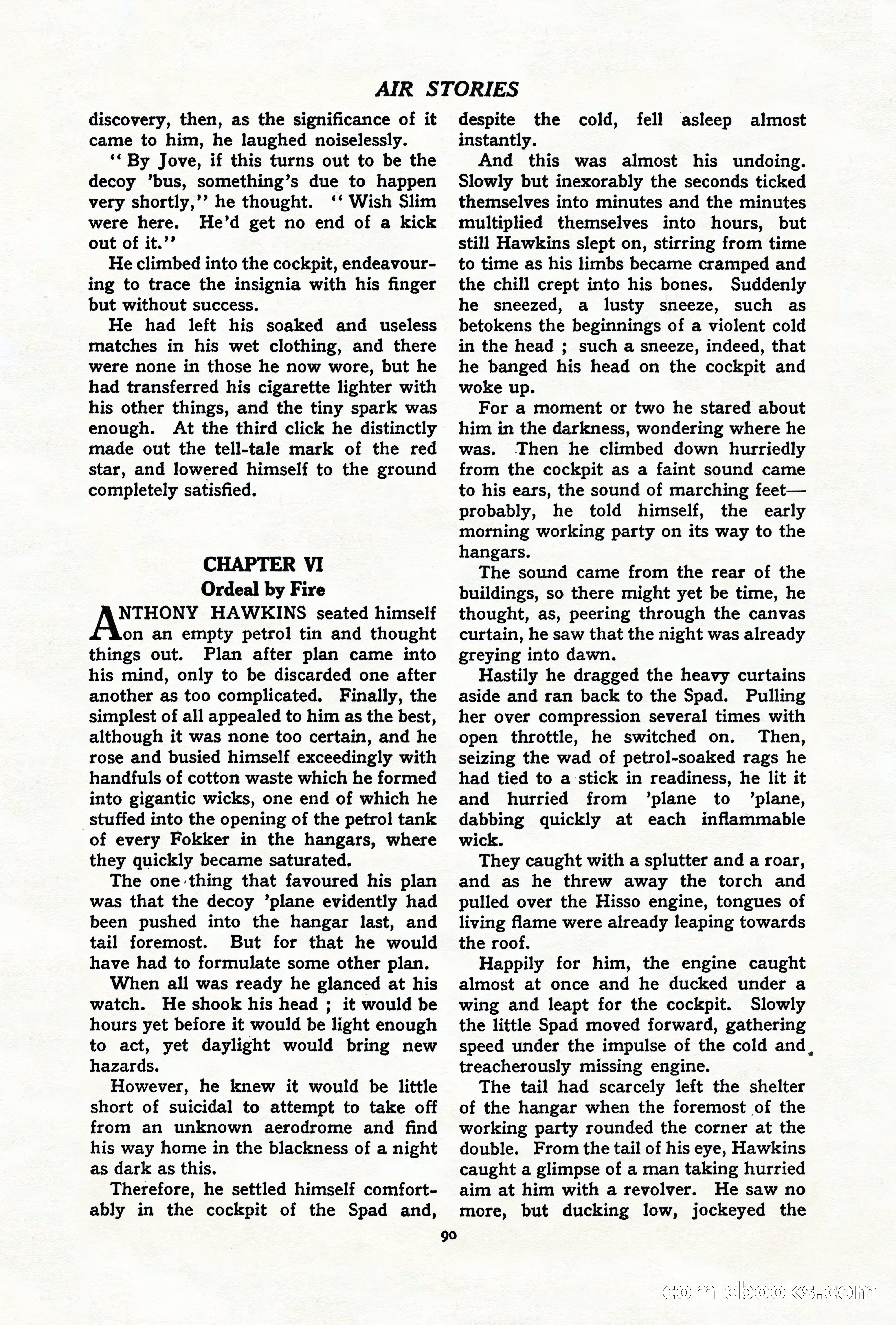 Air Stories, July 1937 — page 92 of 100