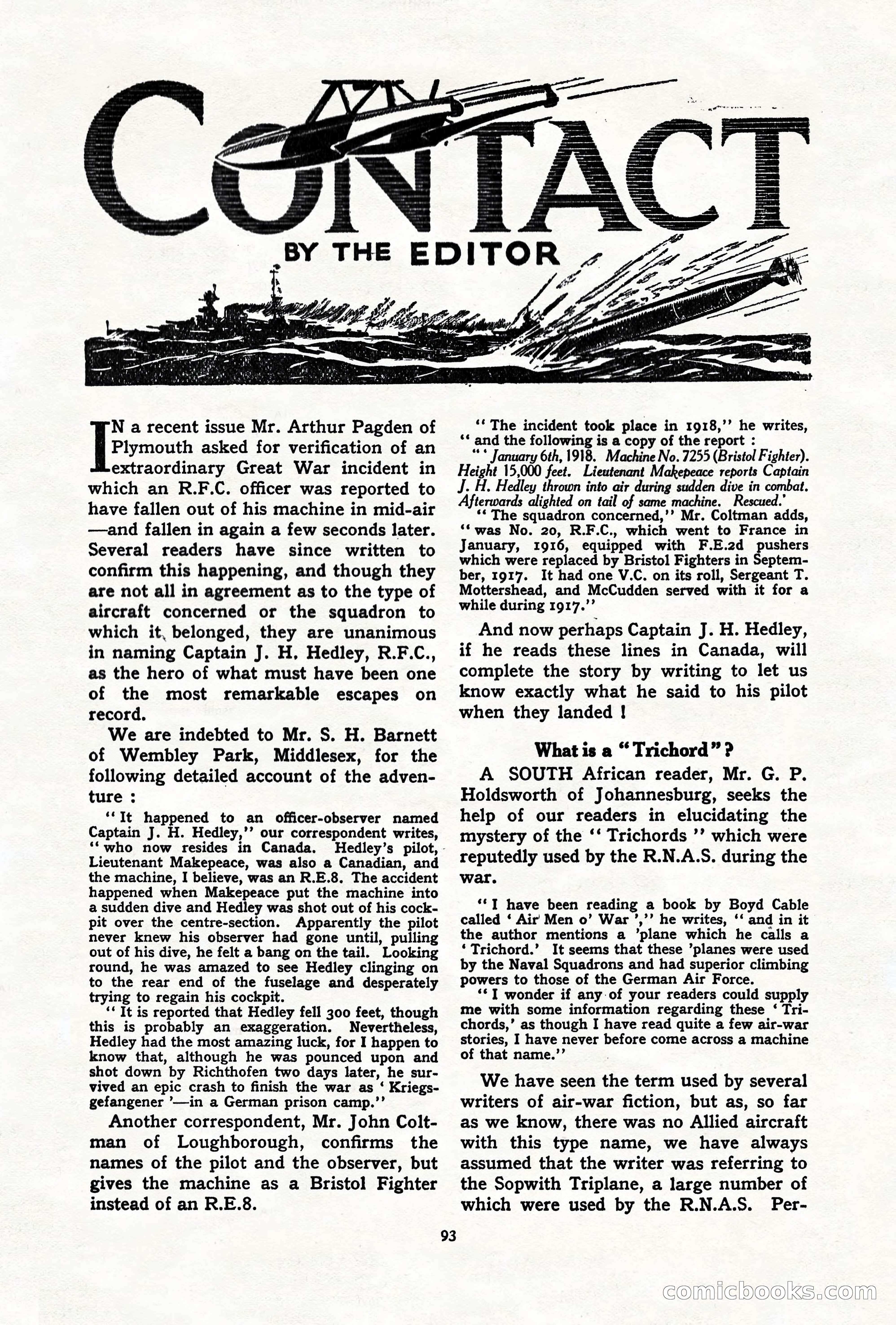 Air Stories, July 1937 — page 95 of 100