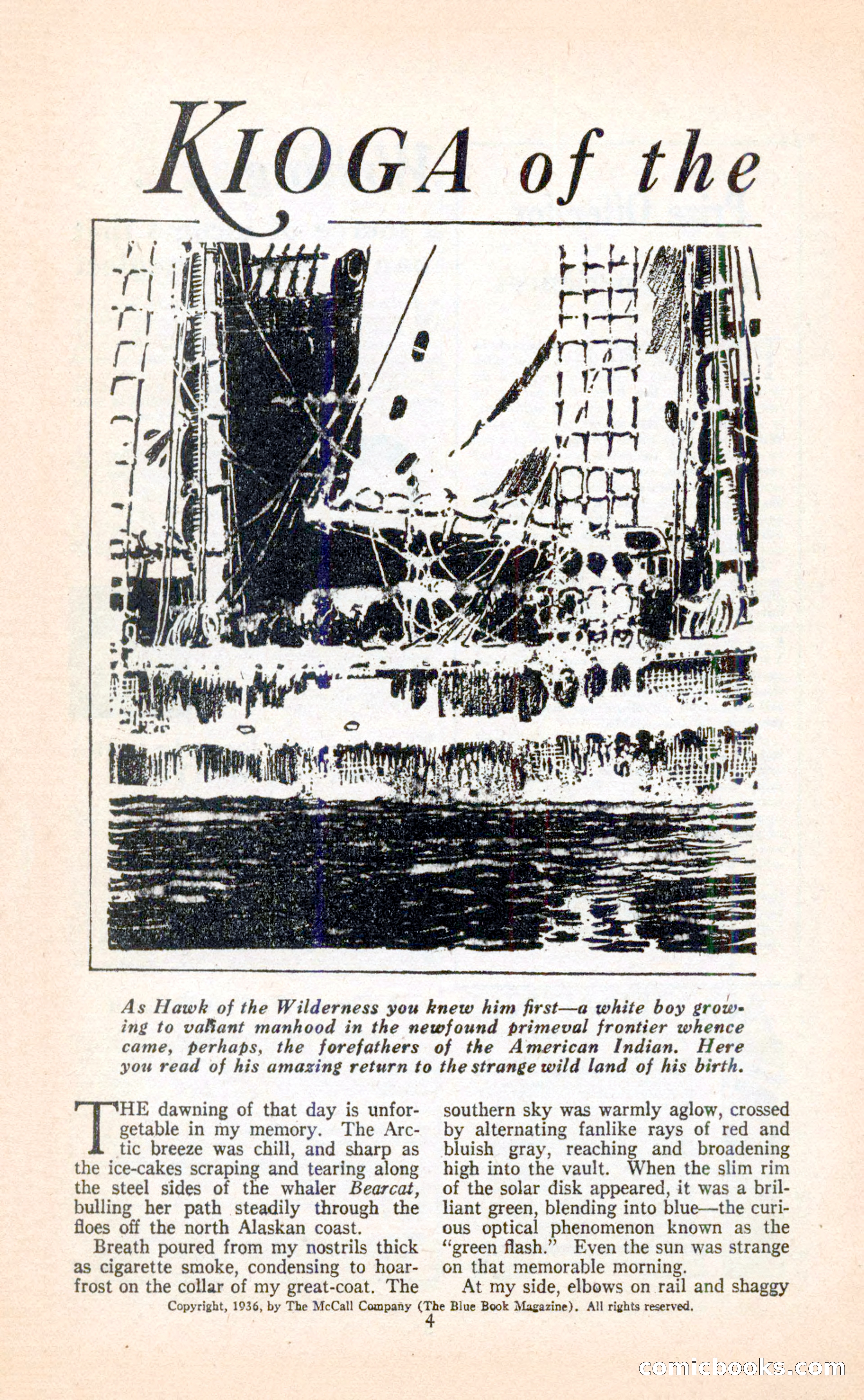 Blue Book Magazine, April 1936 — page 6 of 148