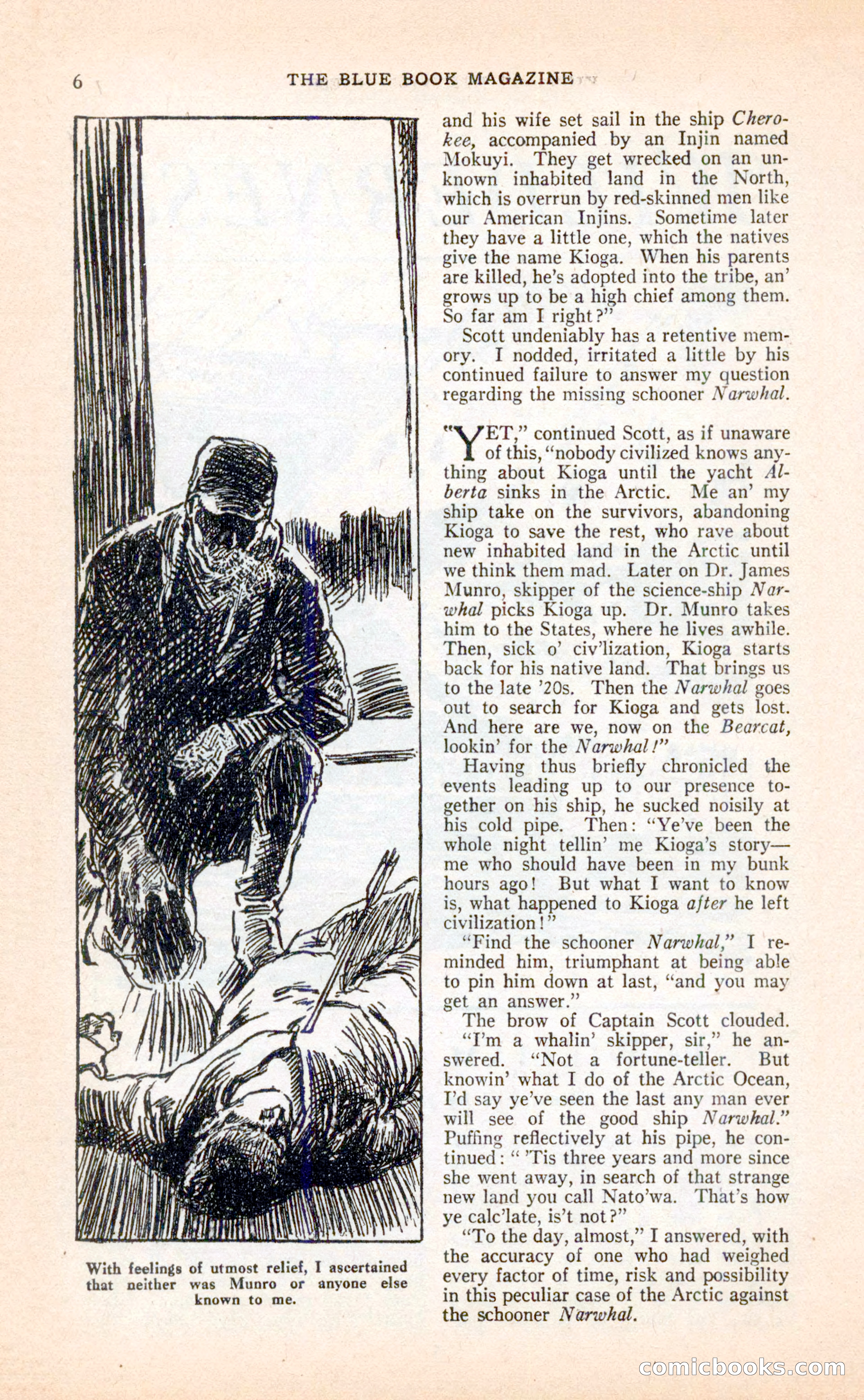 Blue Book Magazine, April 1936 — page 8 of 148