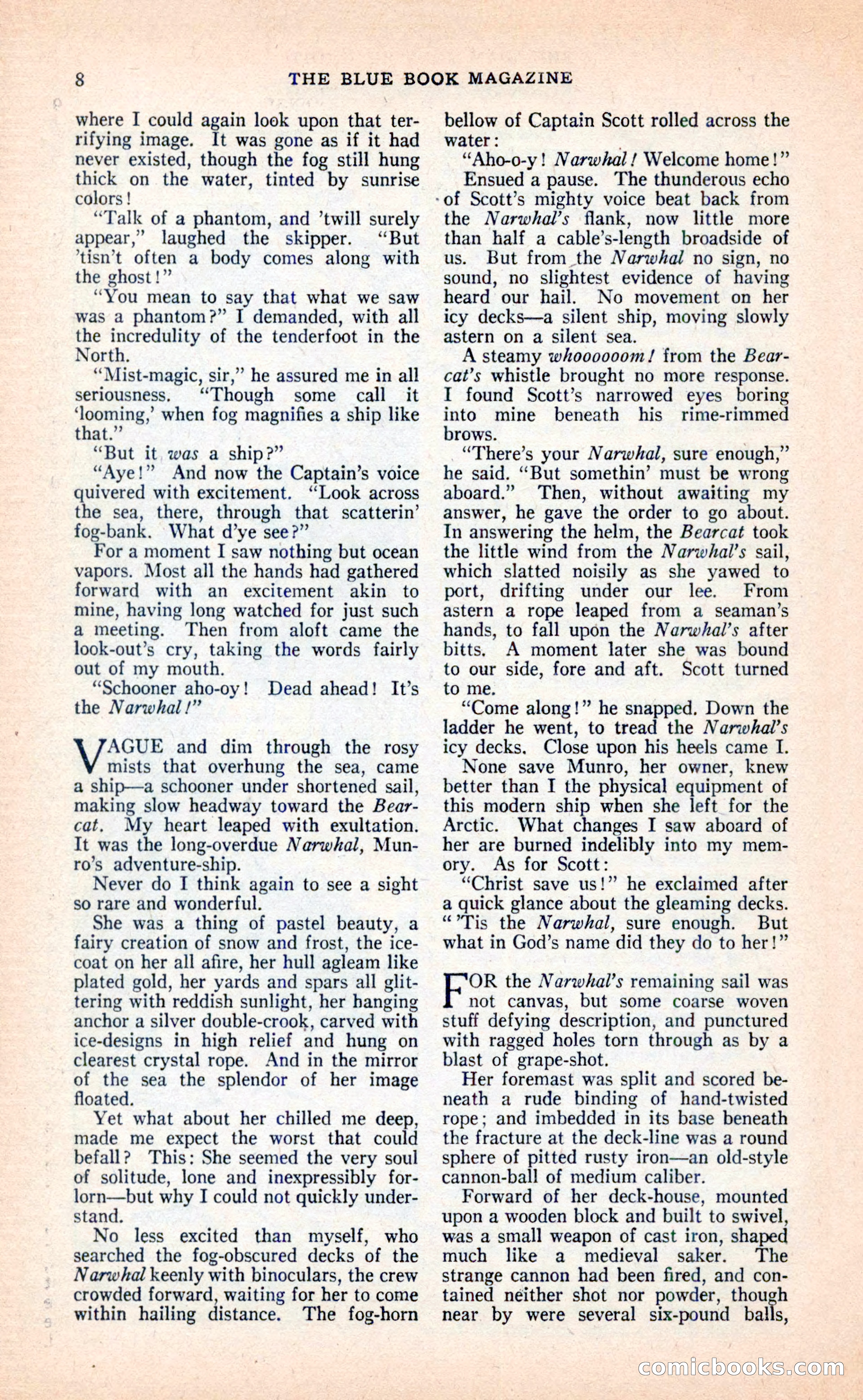 Blue Book Magazine, April 1936 — page 10 of 148