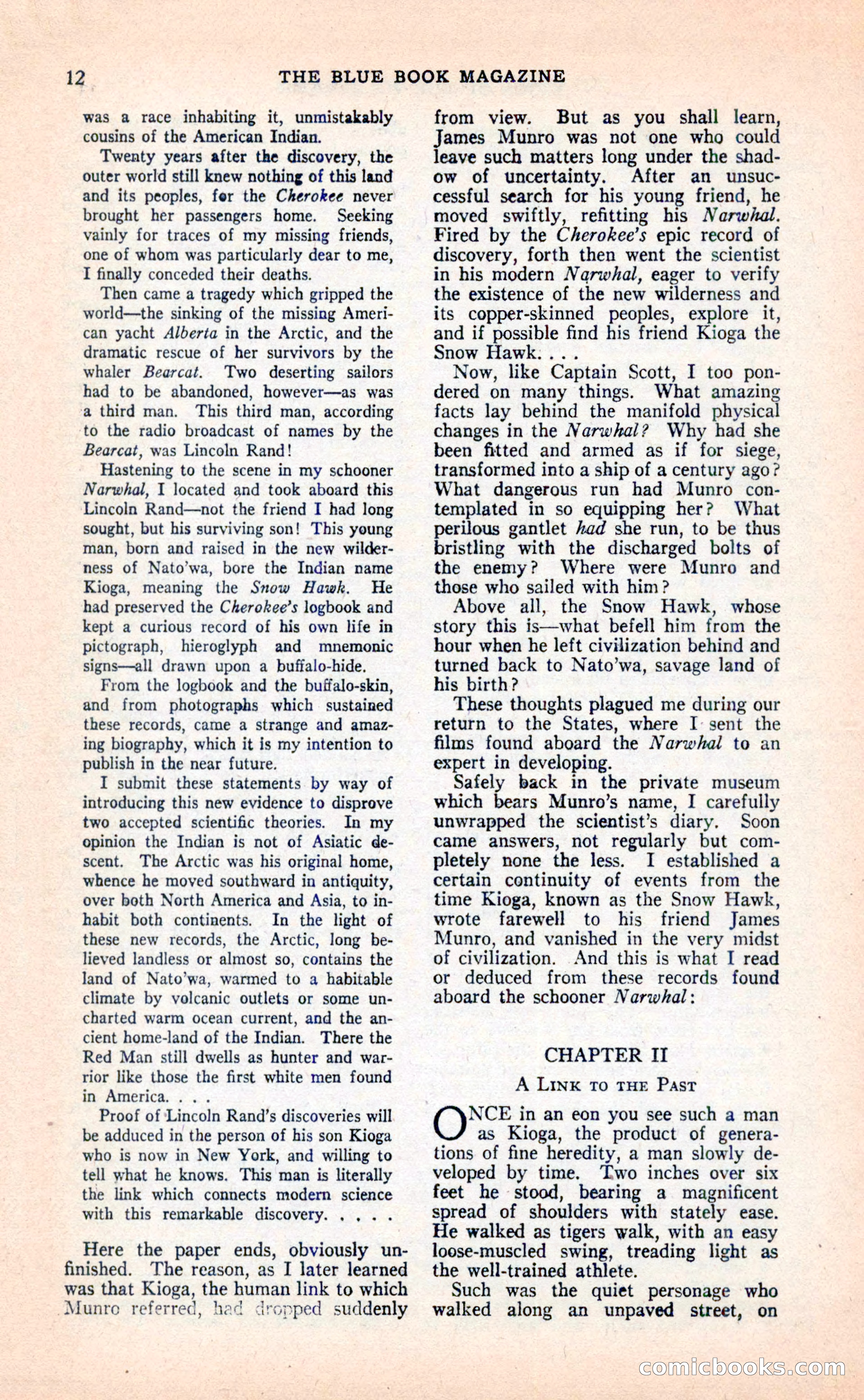 Blue Book Magazine, April 1936 — page 14 of 148