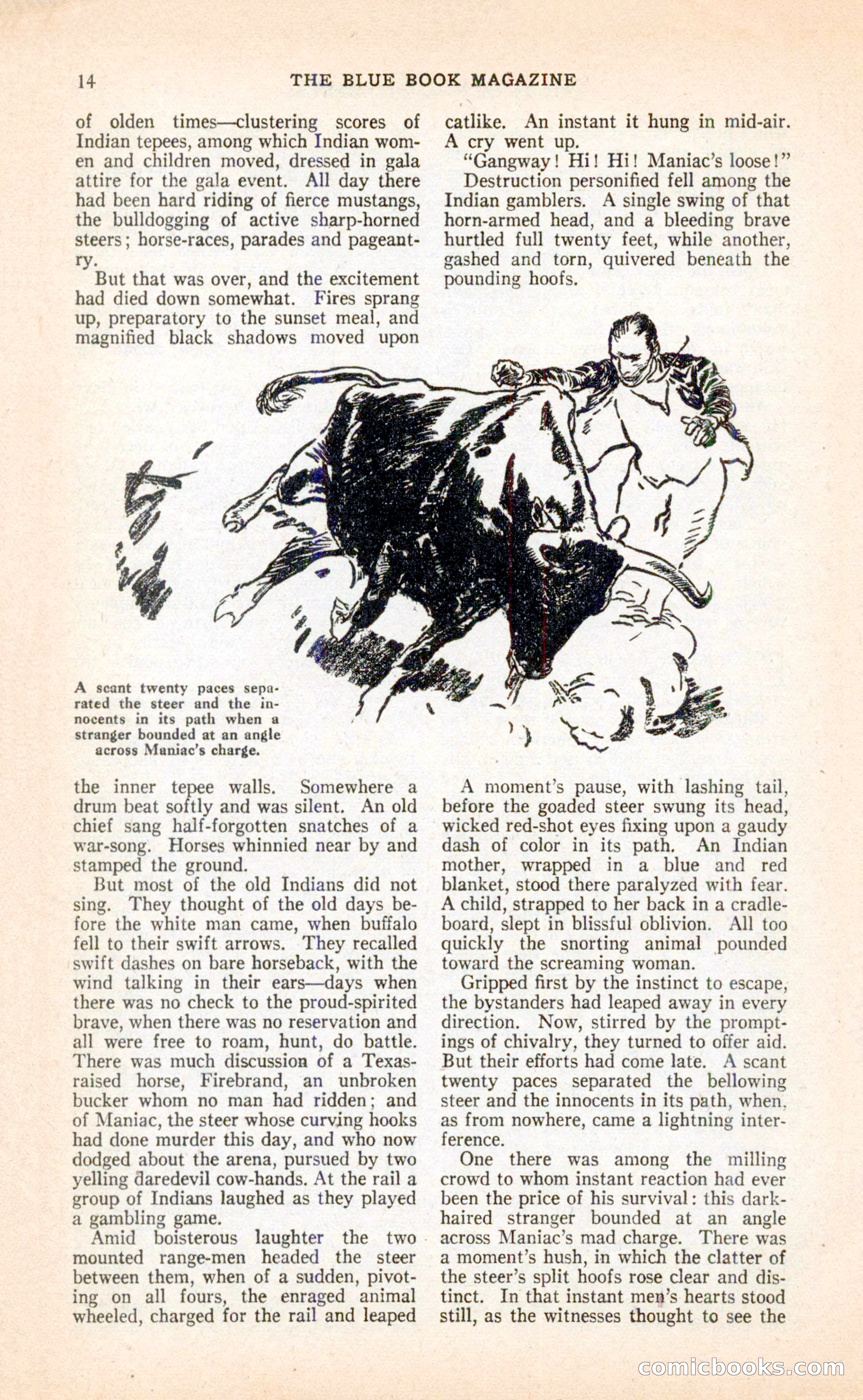 Blue Book Magazine, April 1936 — page 16 of 148