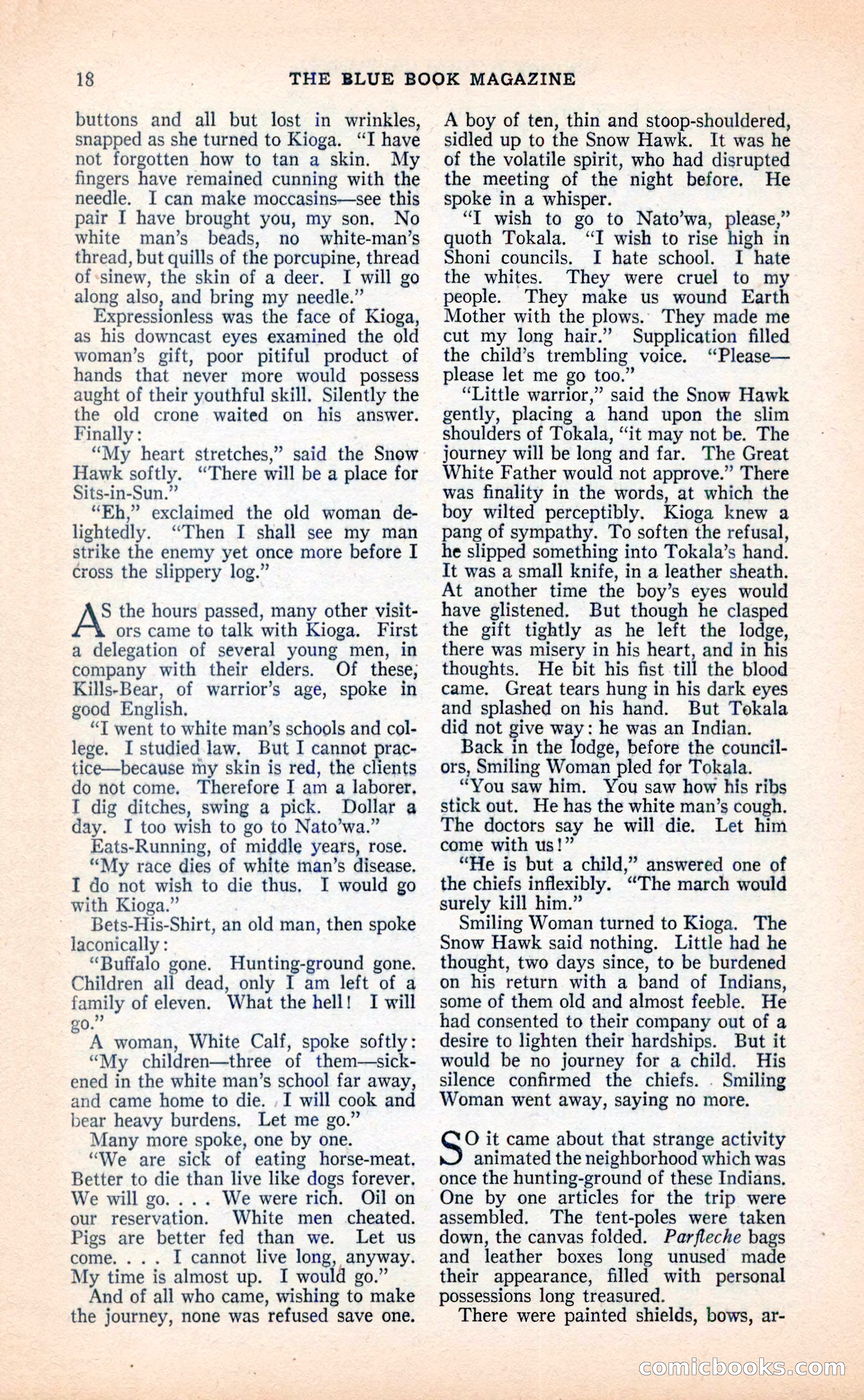 Blue Book Magazine, April 1936 — page 20 of 148