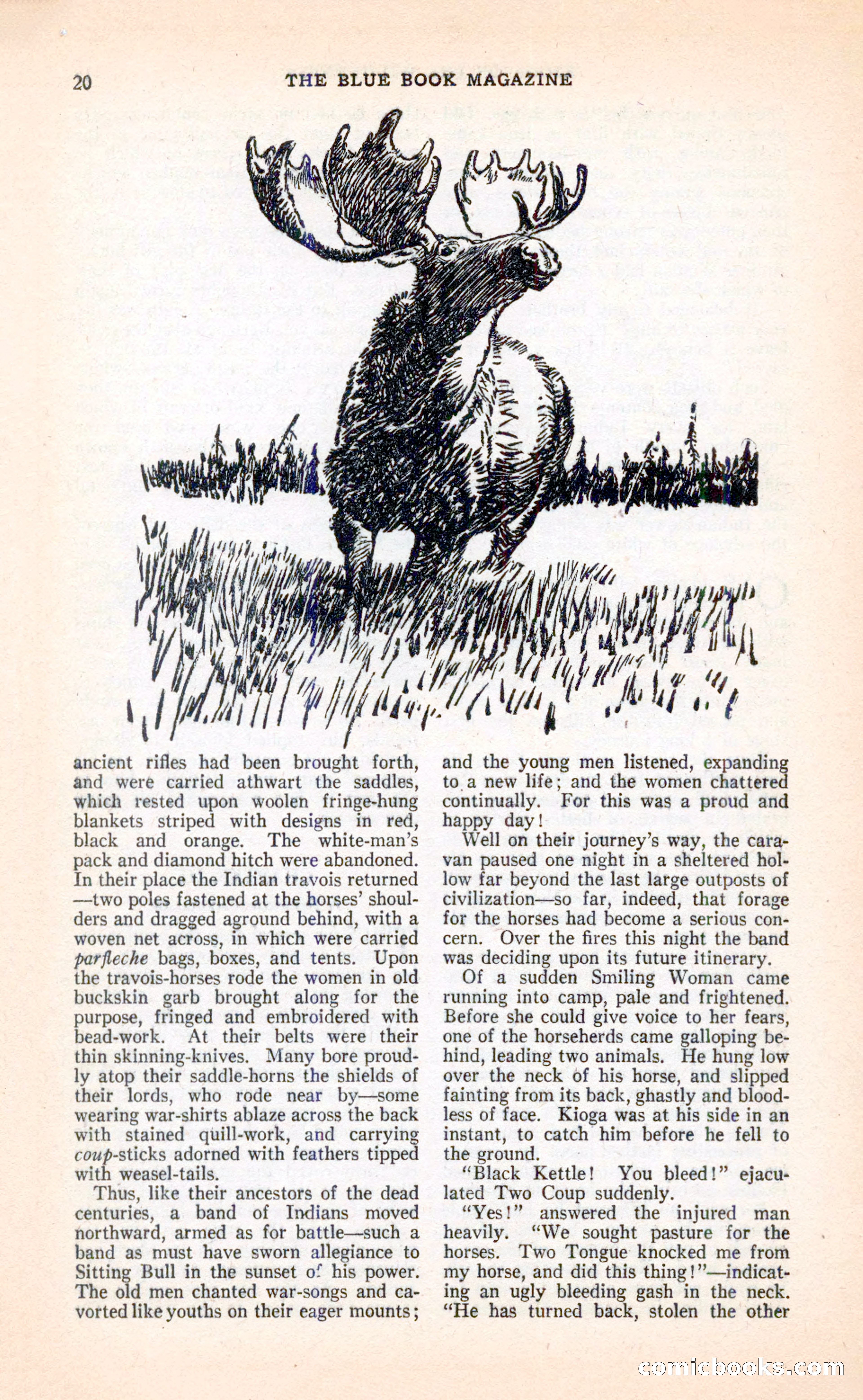 Blue Book Magazine, April 1936 — page 22 of 148