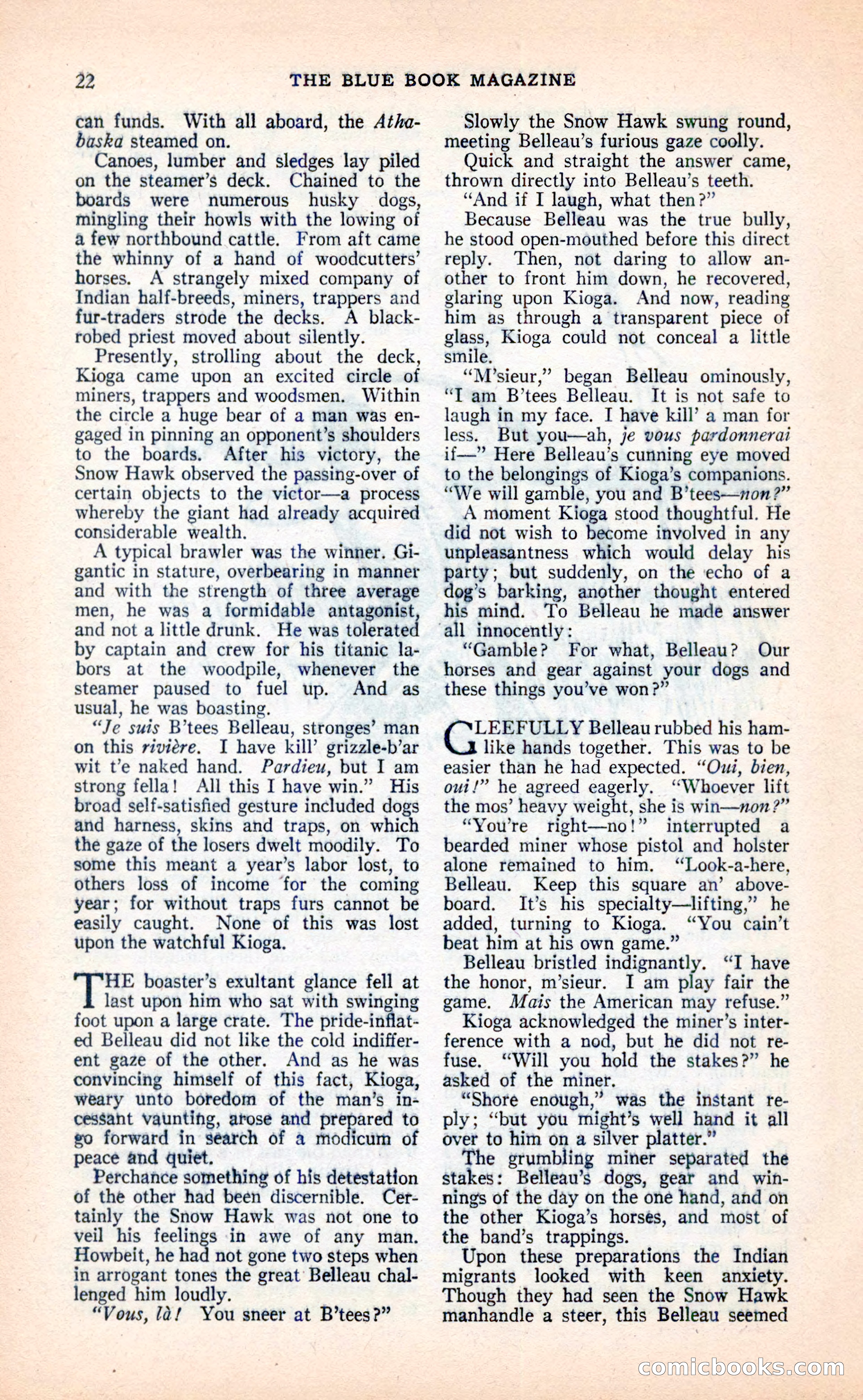Blue Book Magazine, April 1936 — page 24 of 148
