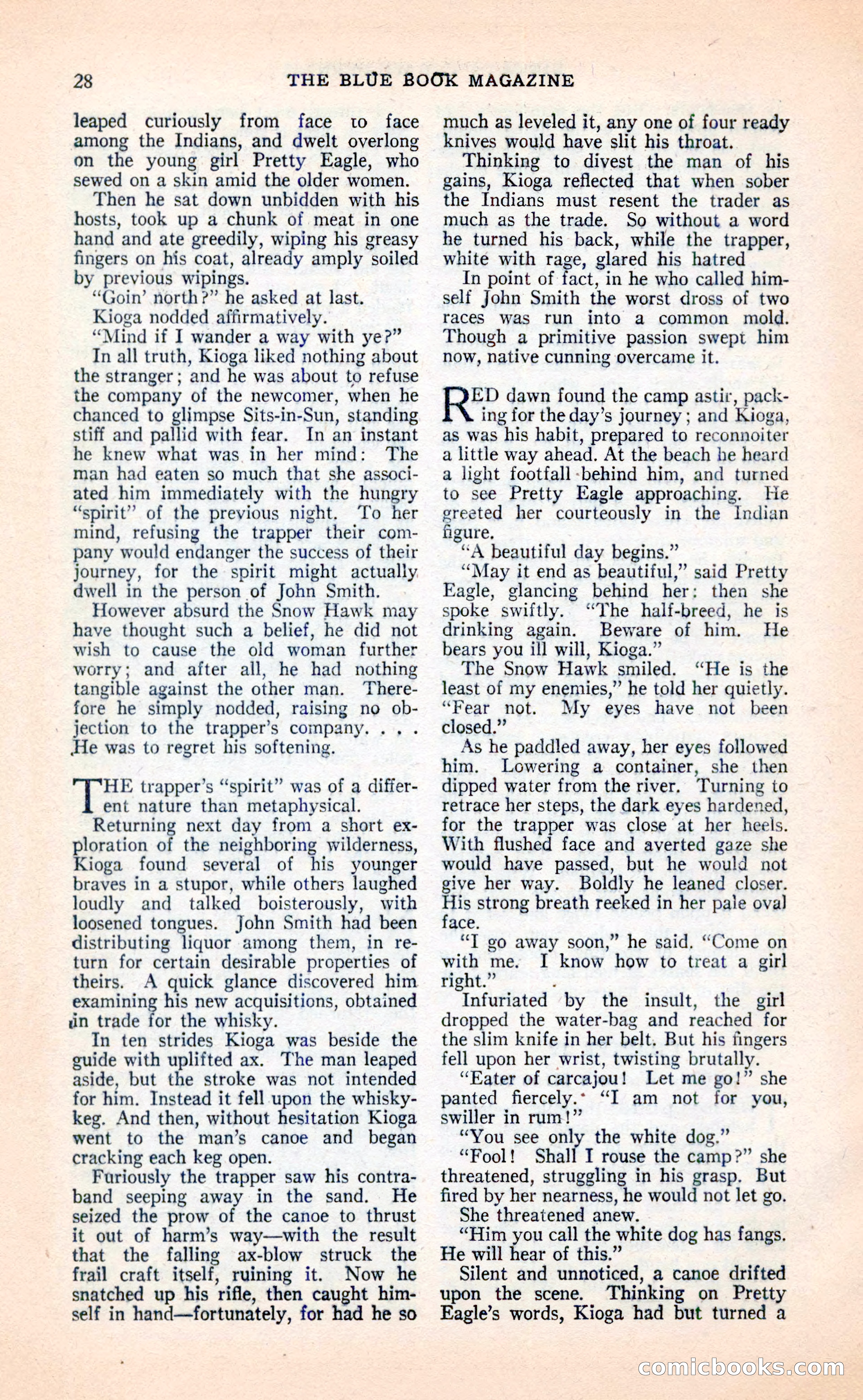 Blue Book Magazine, April 1936 — page 30 of 148