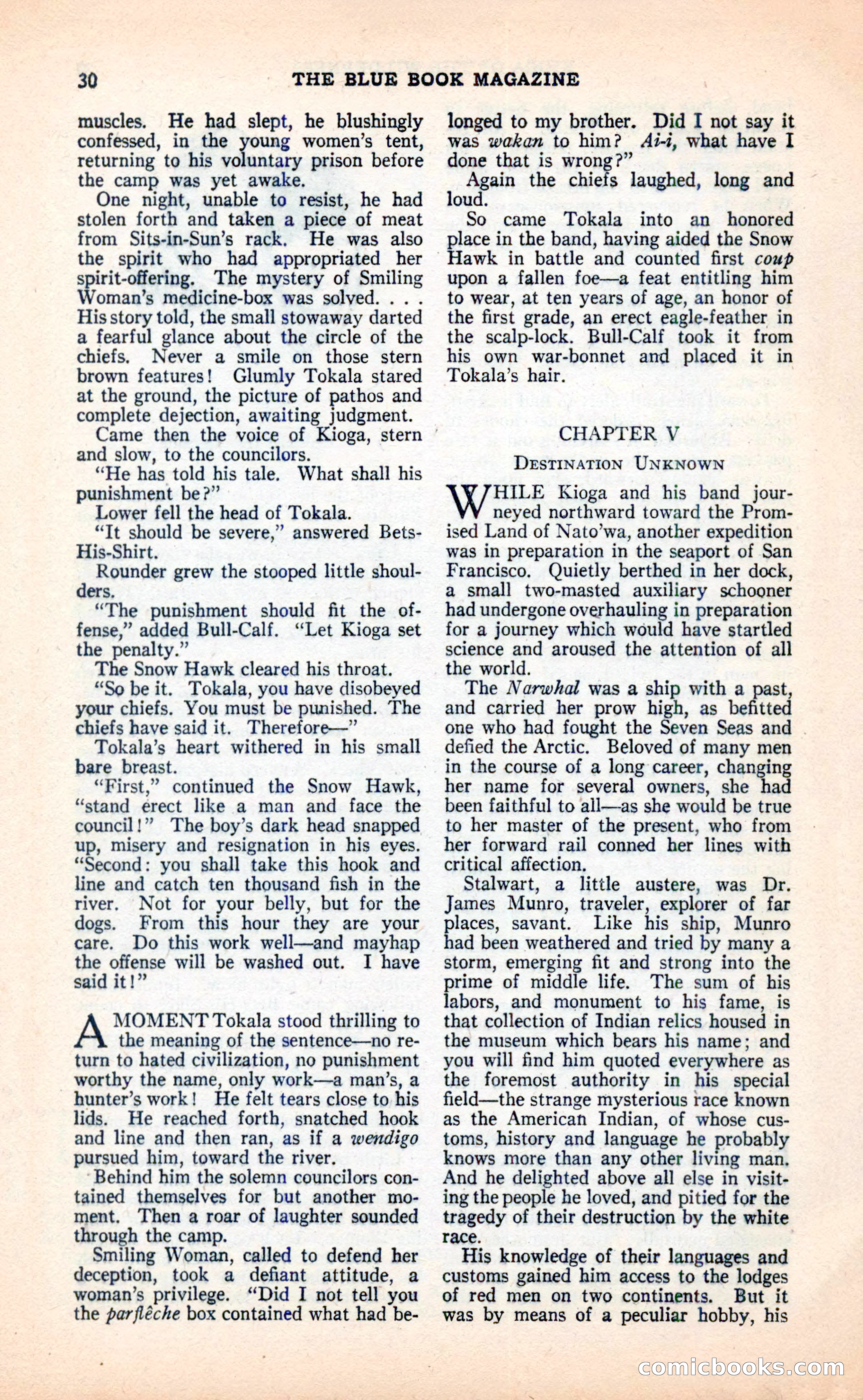 Blue Book Magazine, April 1936 — page 32 of 148