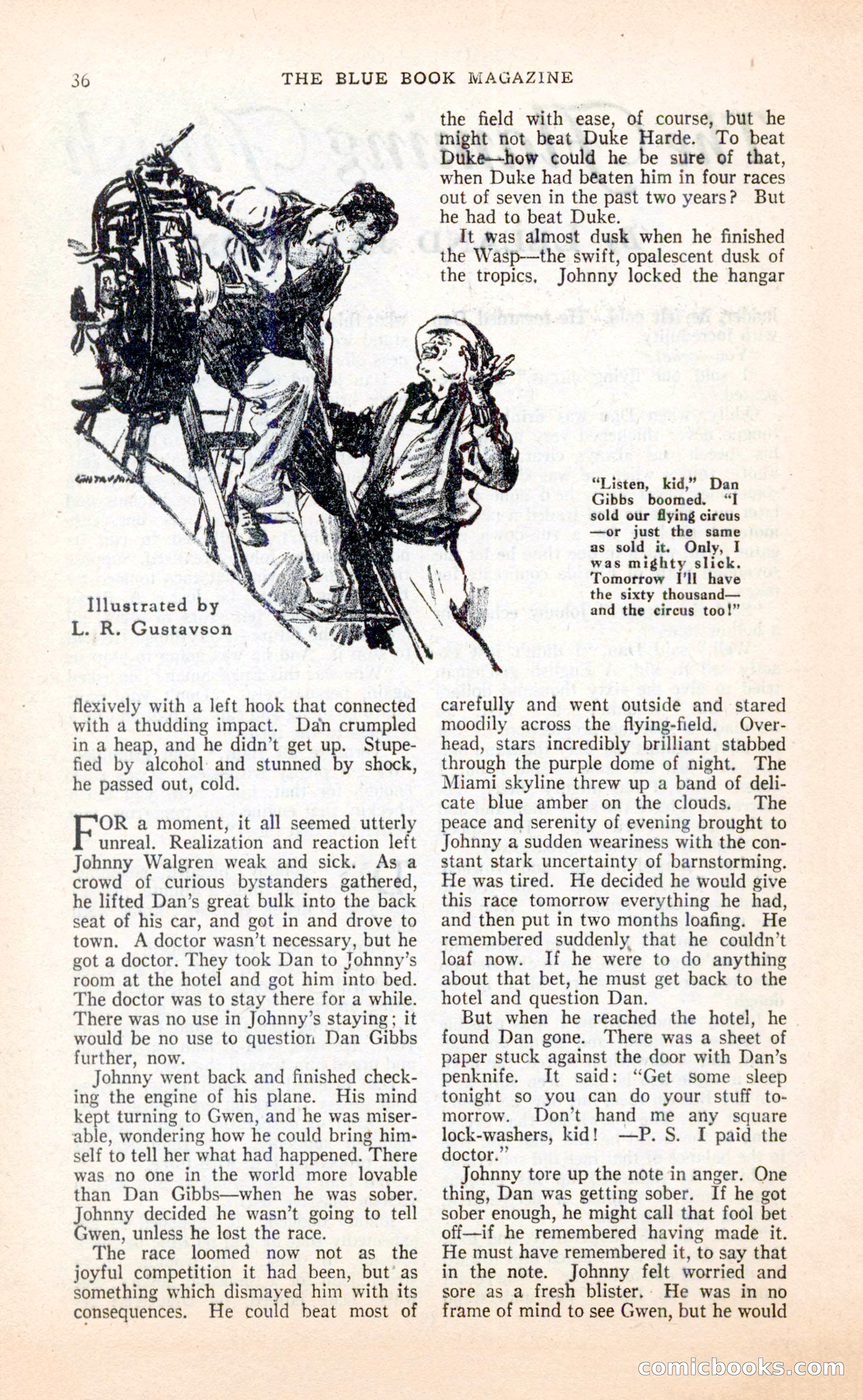 Blue Book Magazine, April 1936 — page 38 of 148