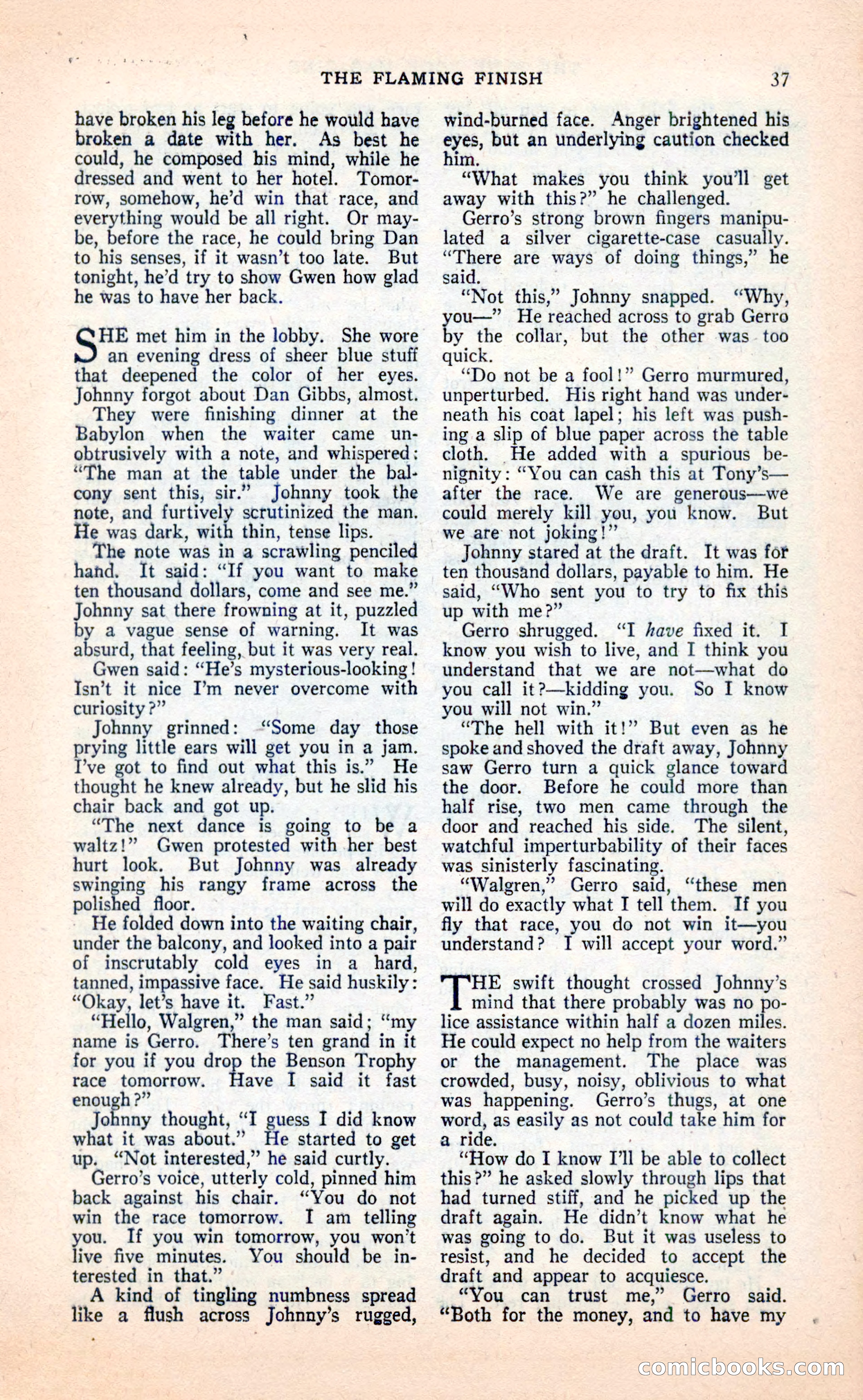 Blue Book Magazine, April 1936 — page 39 of 148