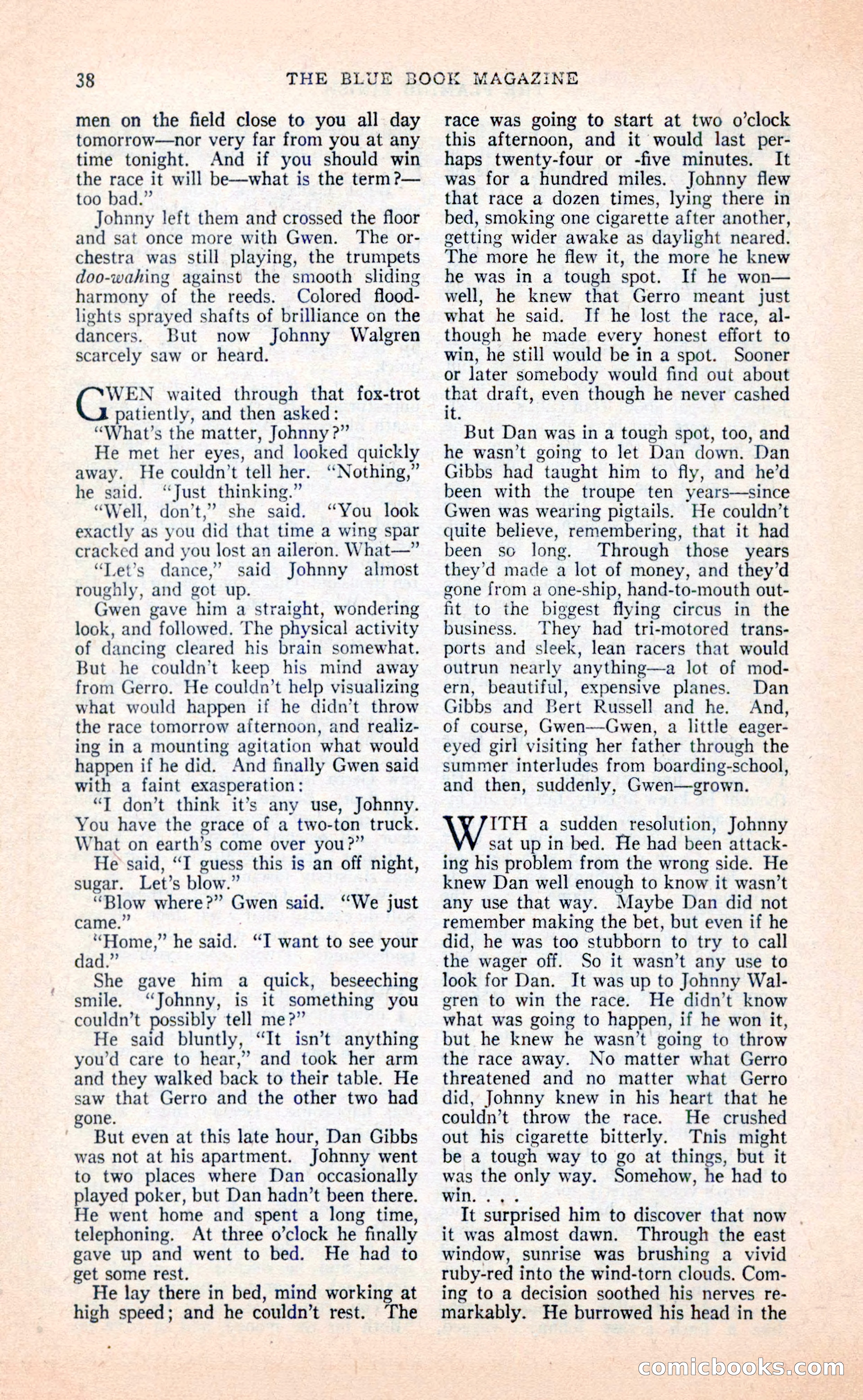 Blue Book Magazine, April 1936 — page 40 of 148