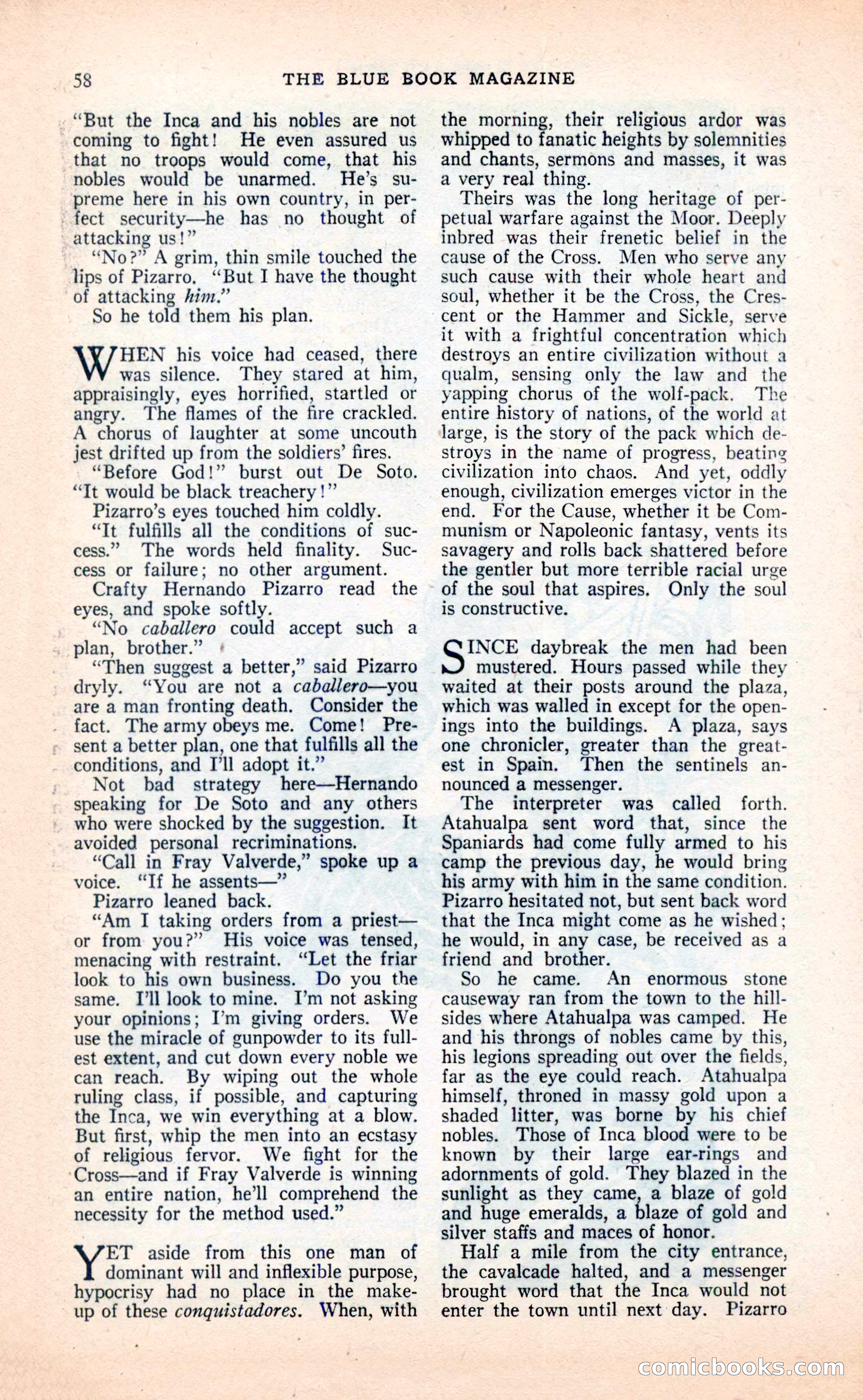 Blue Book Magazine, April 1936 — page 60 of 148