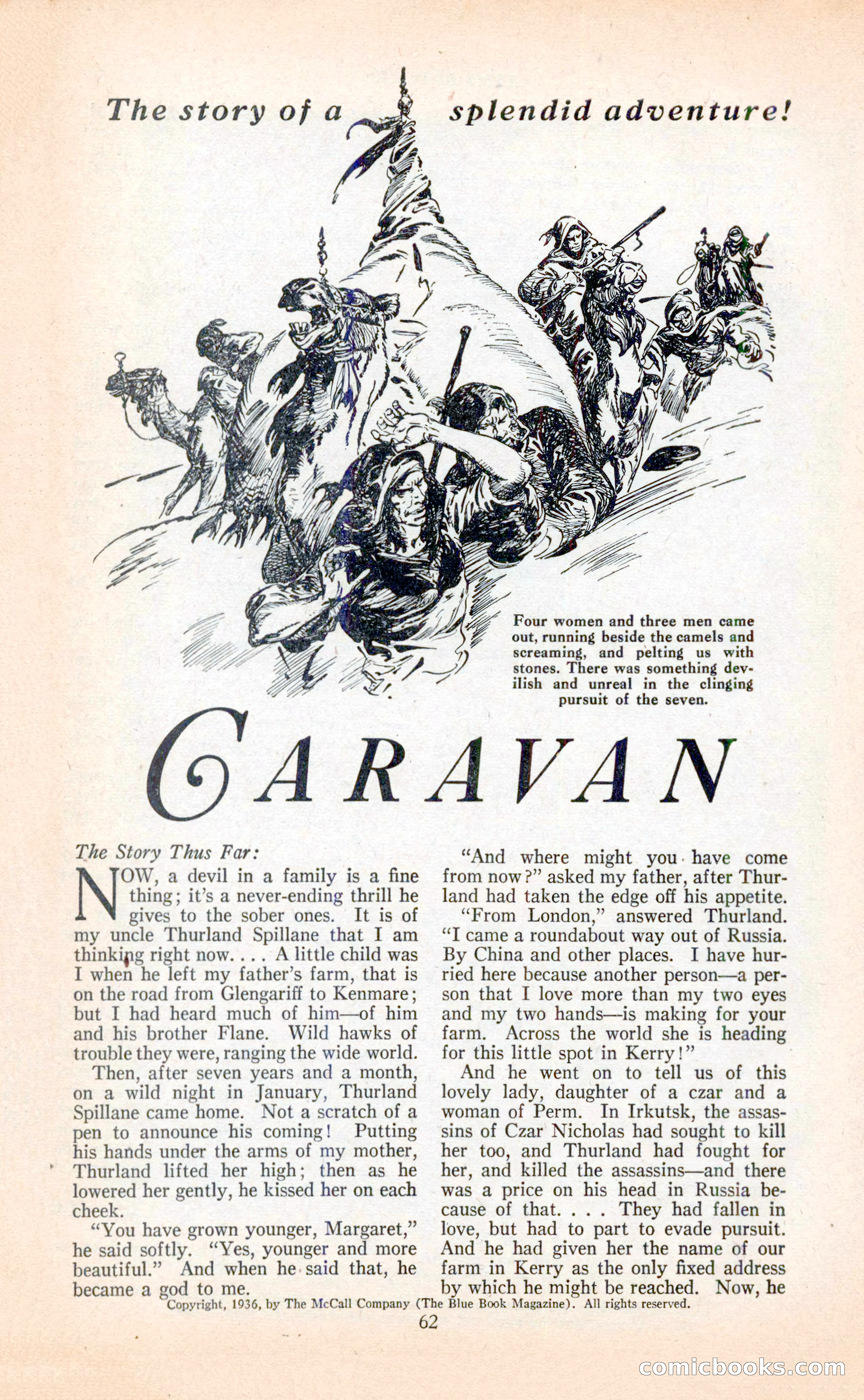 Blue Book Magazine, April 1936 — page 64 of 148