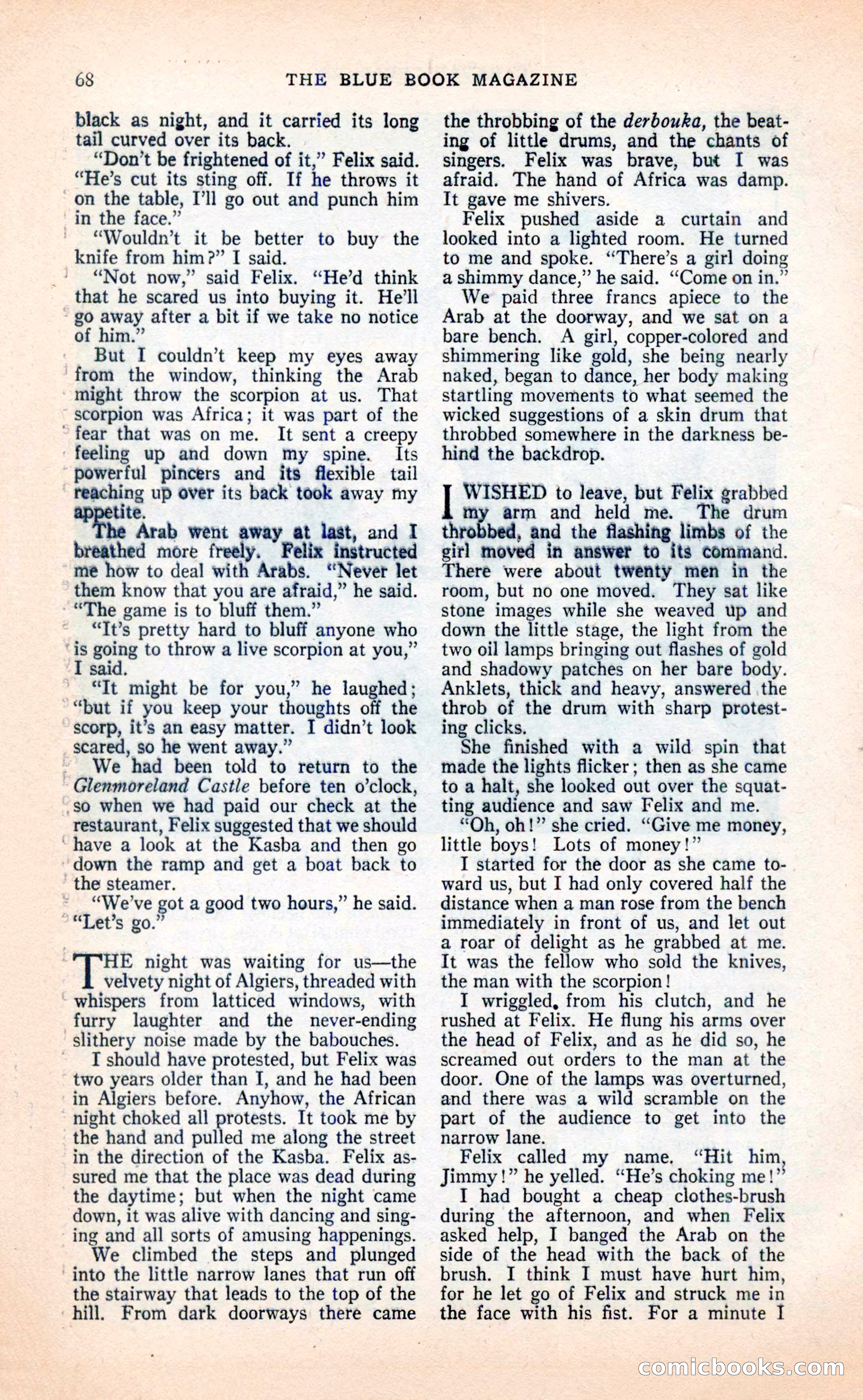 Blue Book Magazine, April 1936 — page 70 of 148