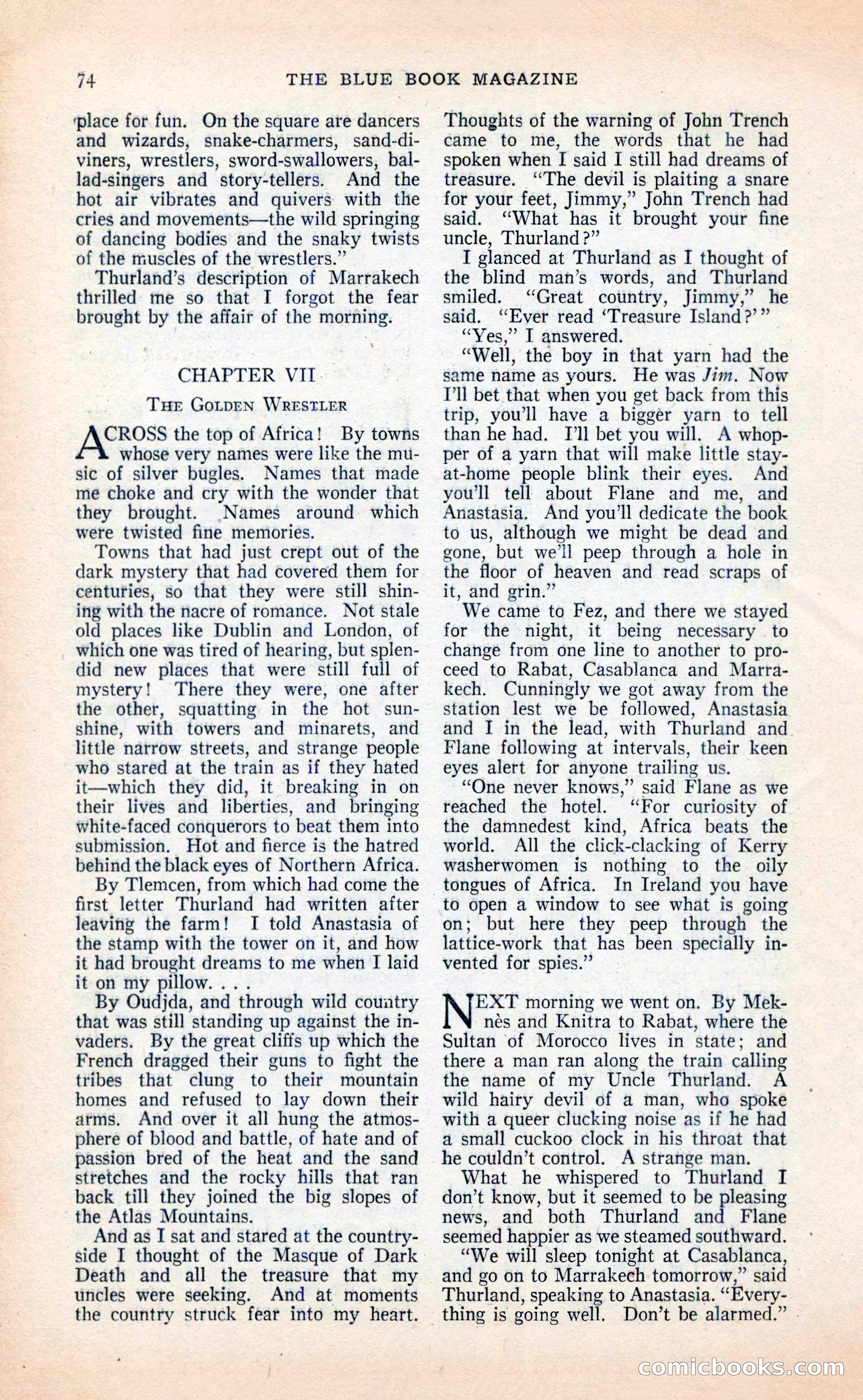 Blue Book Magazine, April 1936 — page 76 of 148