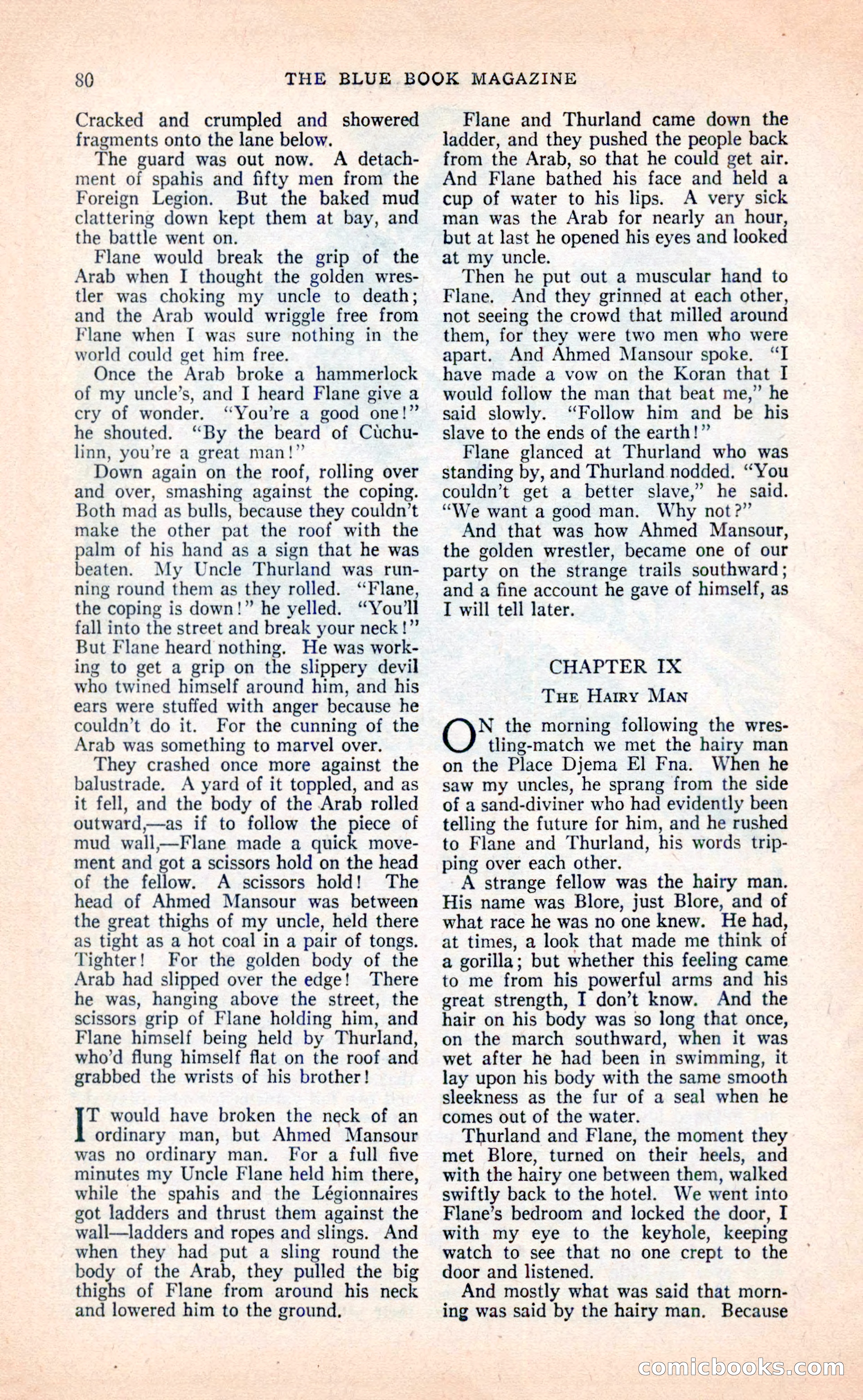 Blue Book Magazine, April 1936 — page 82 of 148