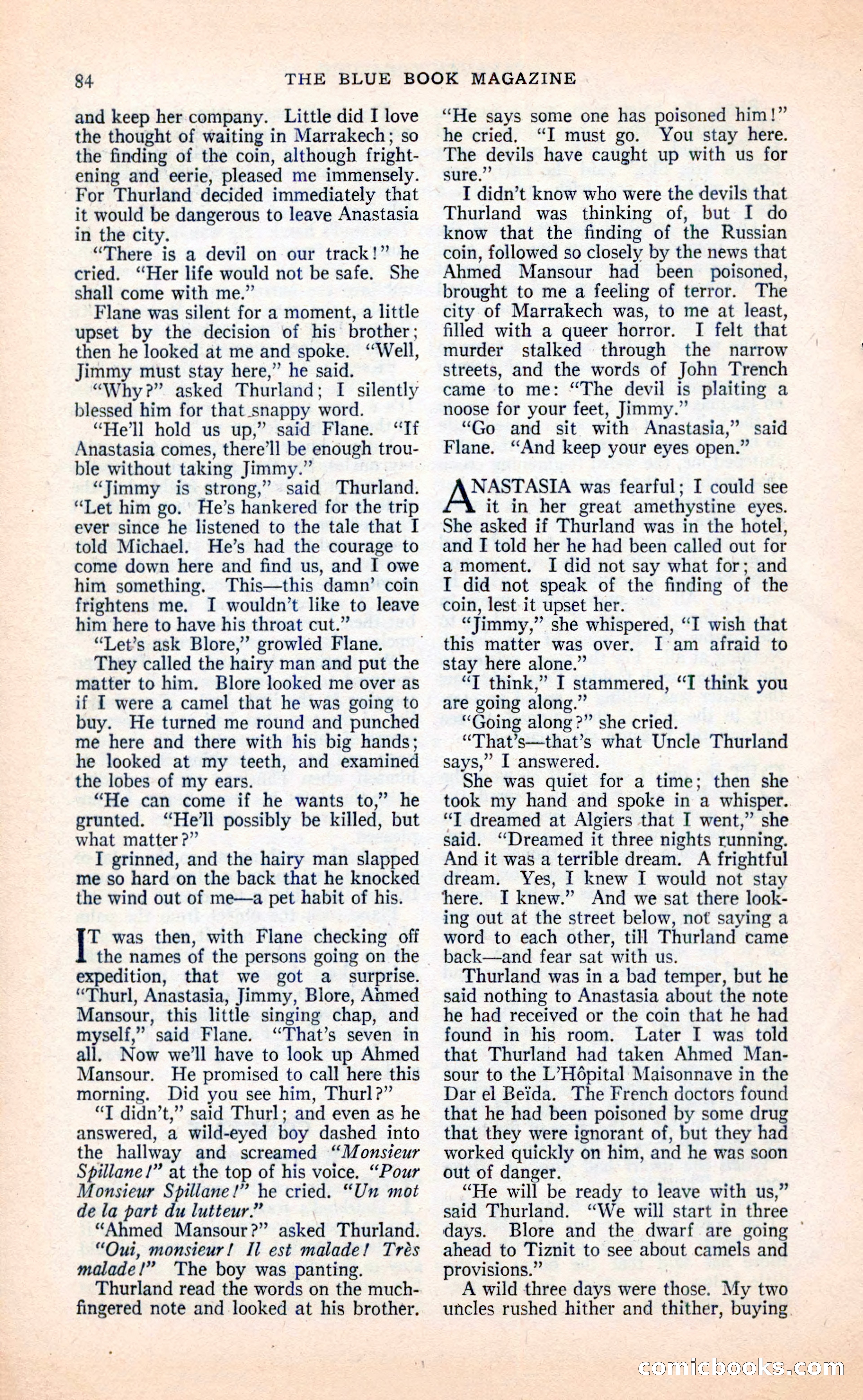 Blue Book Magazine, April 1936 — page 86 of 148
