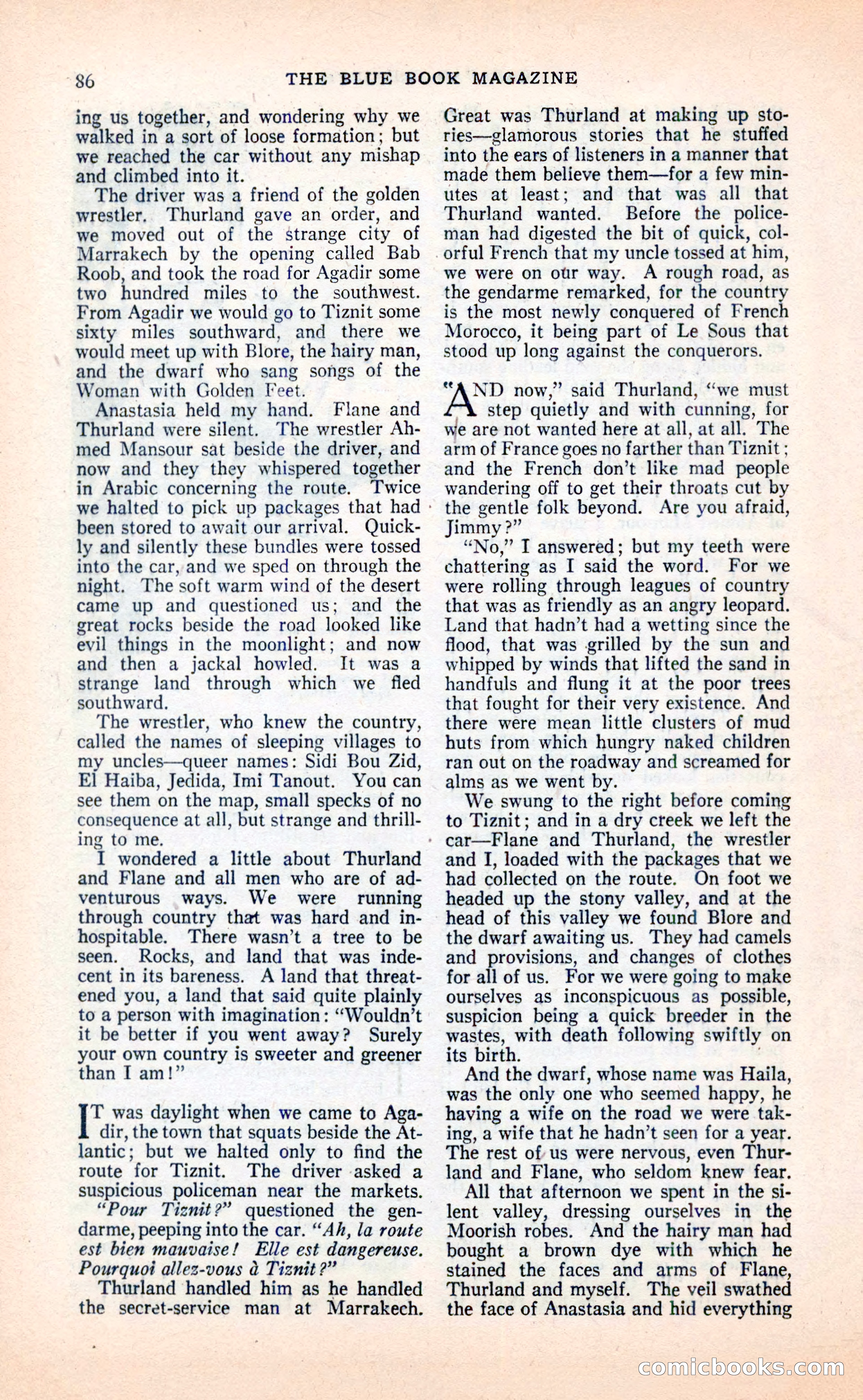 Blue Book Magazine, April 1936 — page 88 of 148