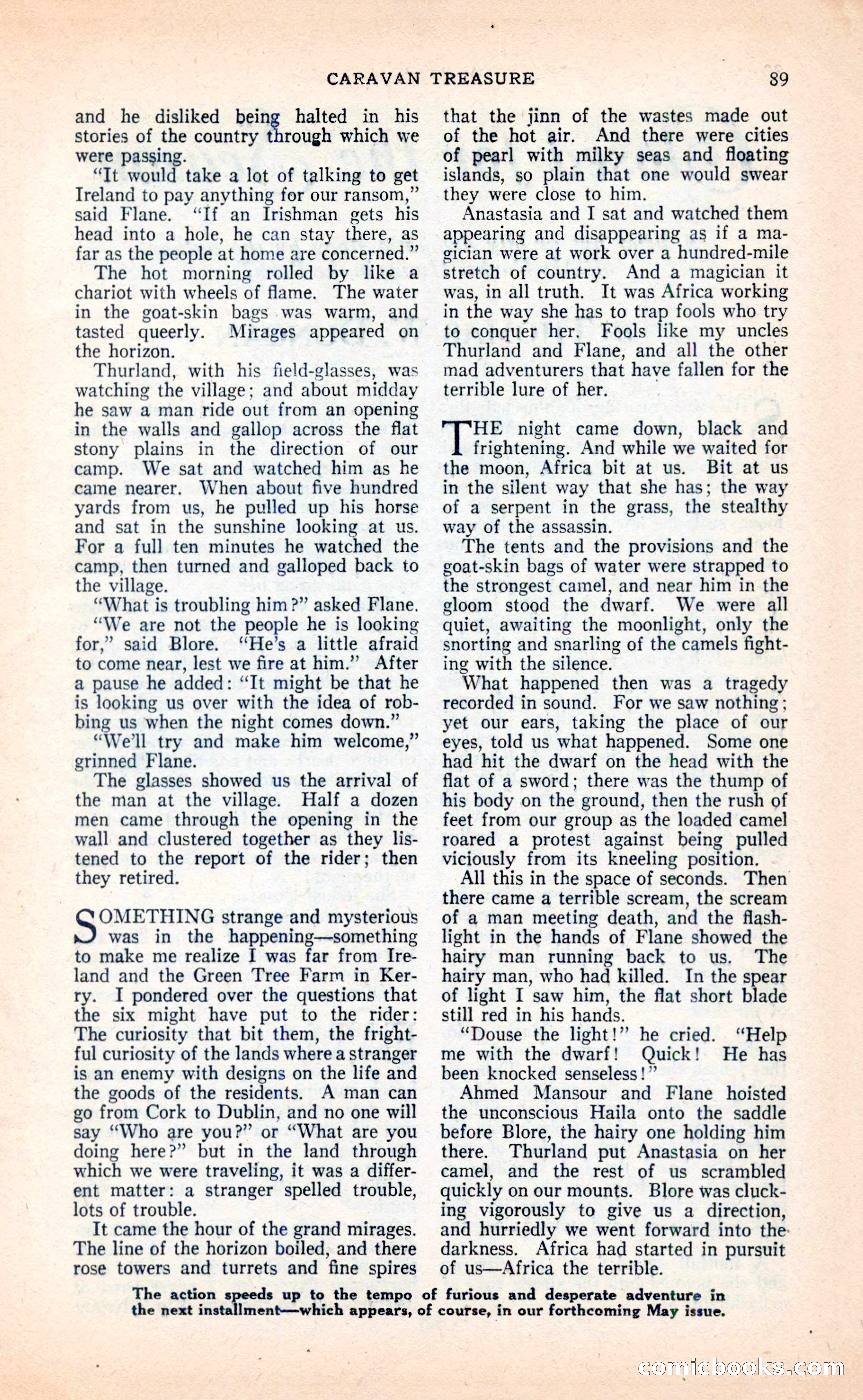 Blue Book Magazine, April 1936 — page 91 of 148