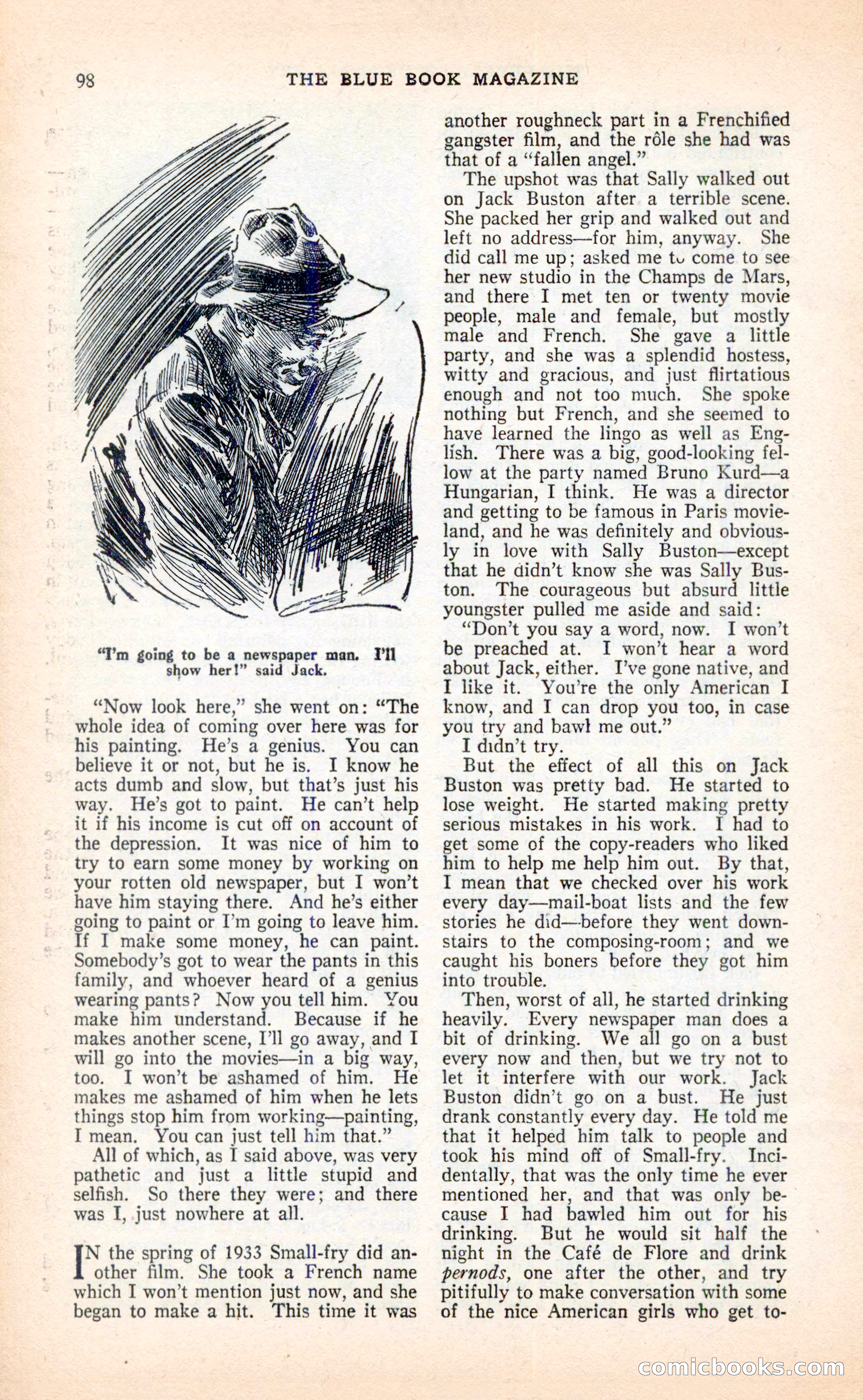 Blue Book Magazine, April 1936 — page 100 of 148