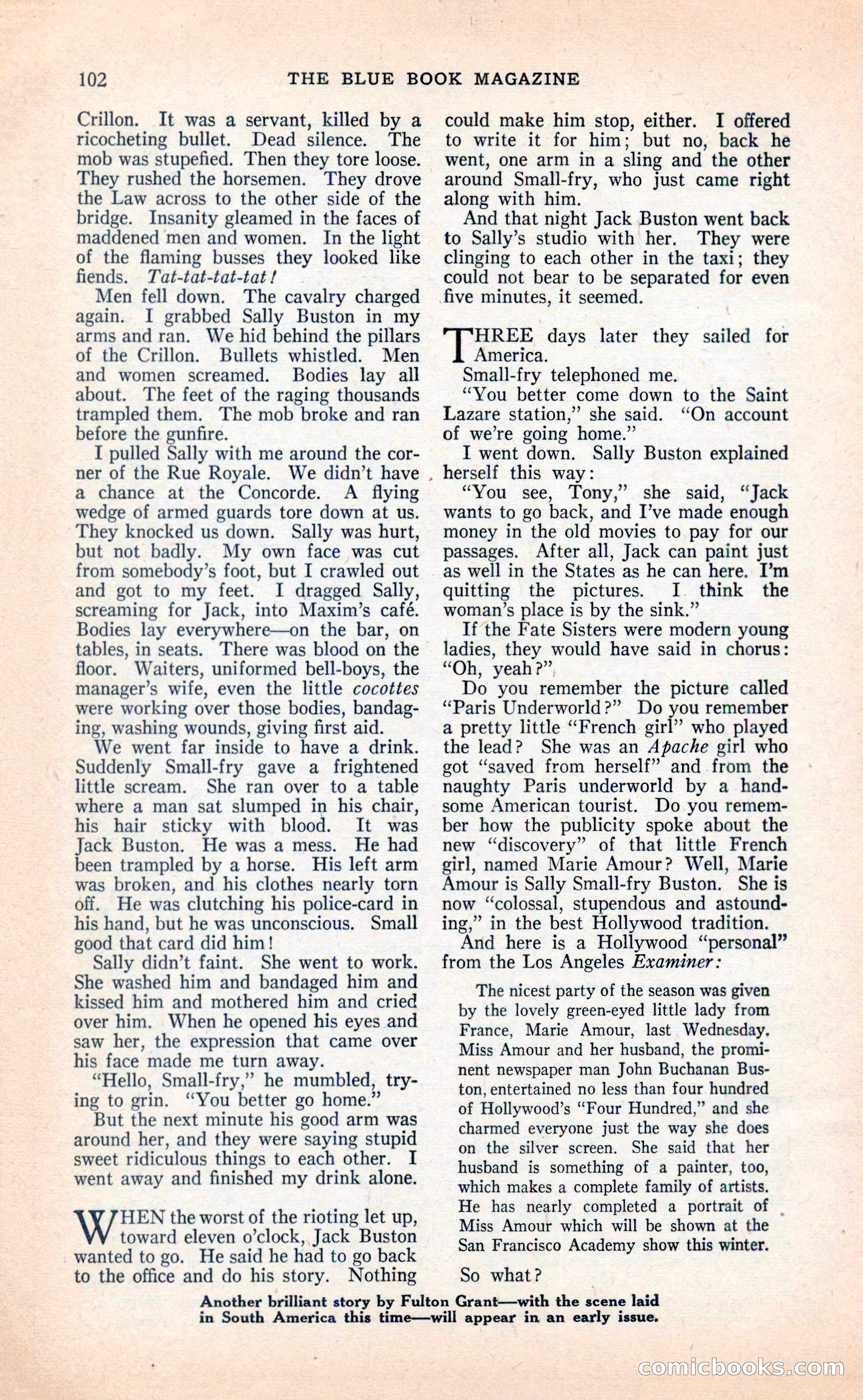 Blue Book Magazine, April 1936 — page 104 of 148