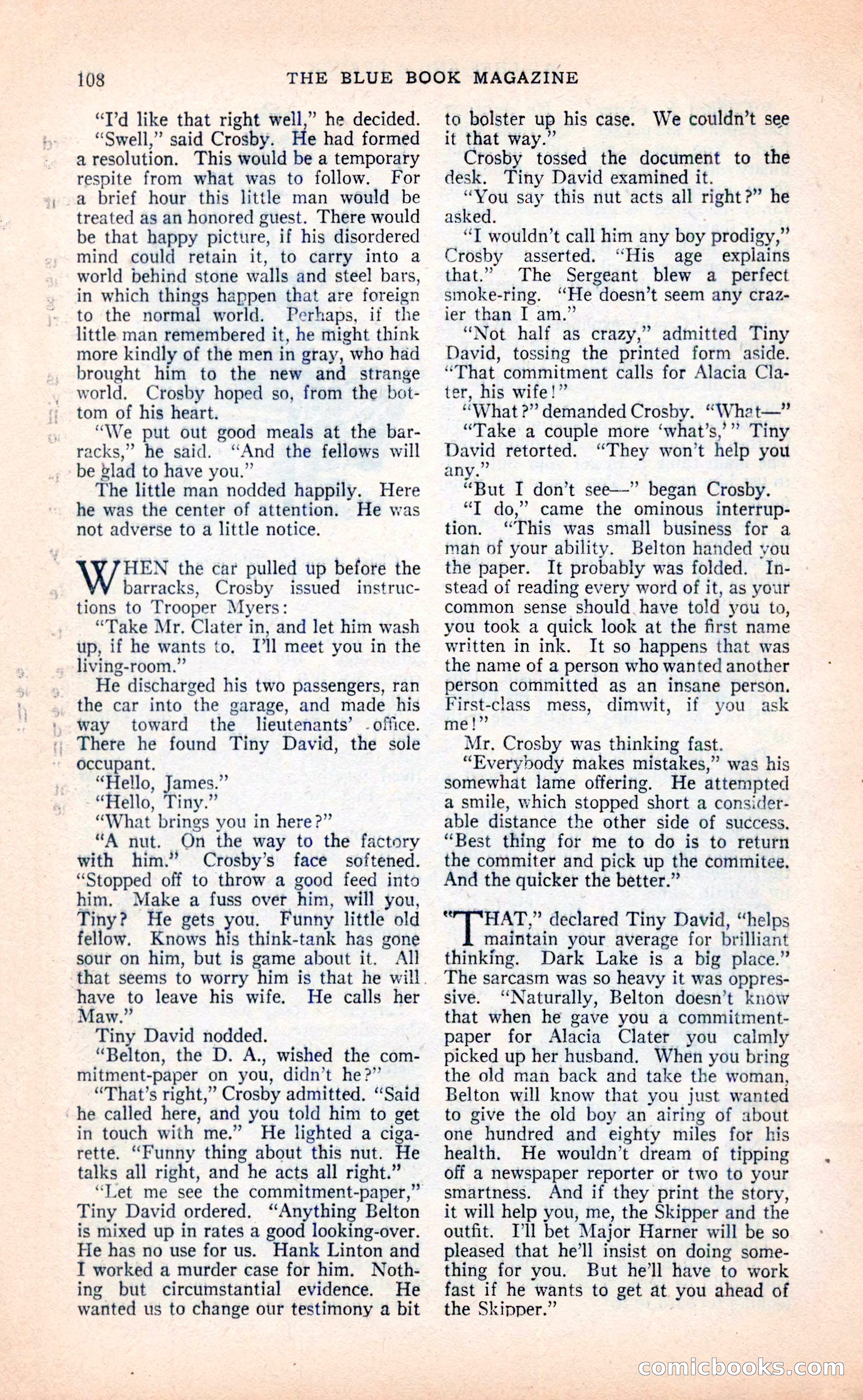 Blue Book Magazine, April 1936 — page 110 of 148
