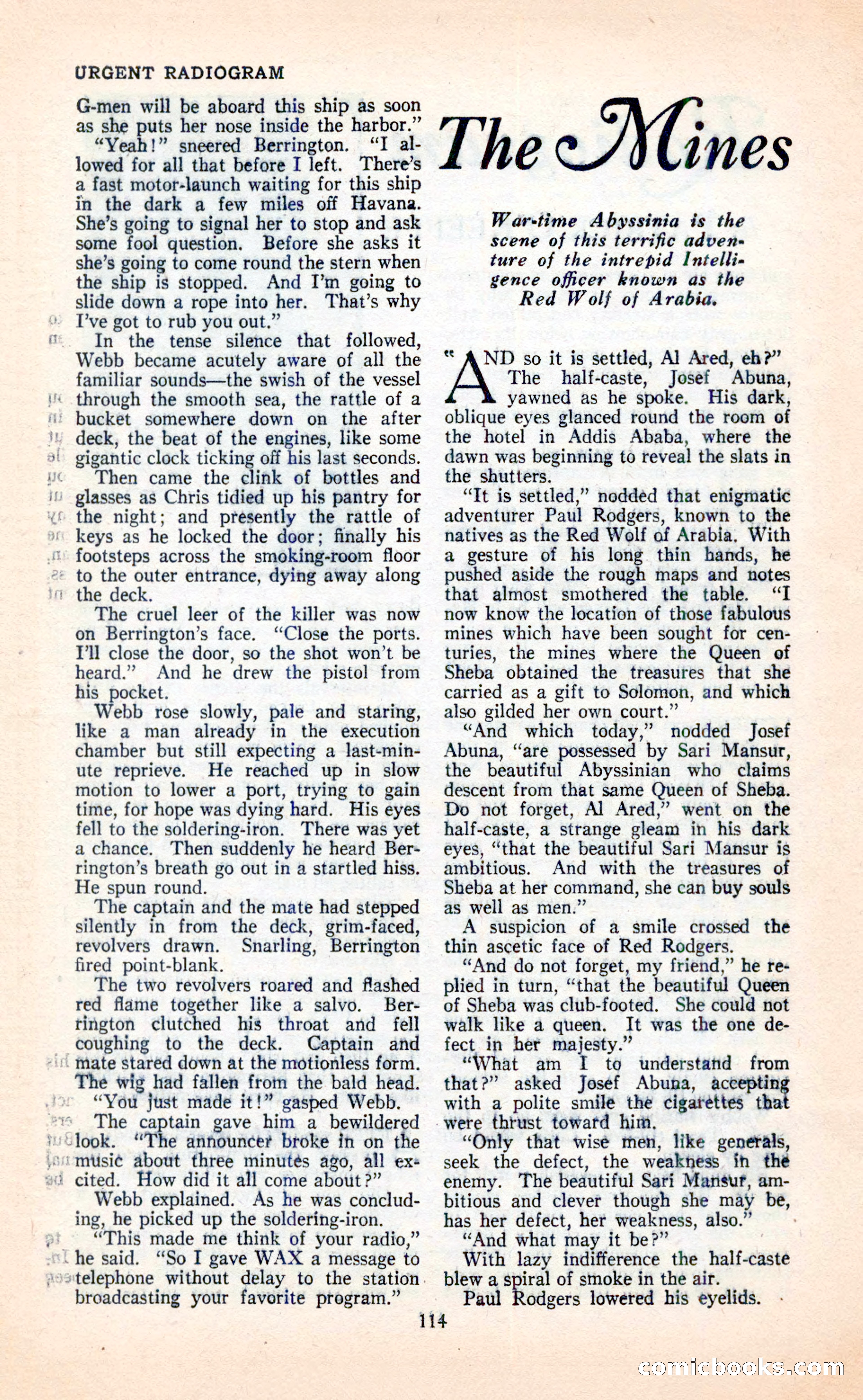 Blue Book Magazine, April 1936 — page 116 of 148