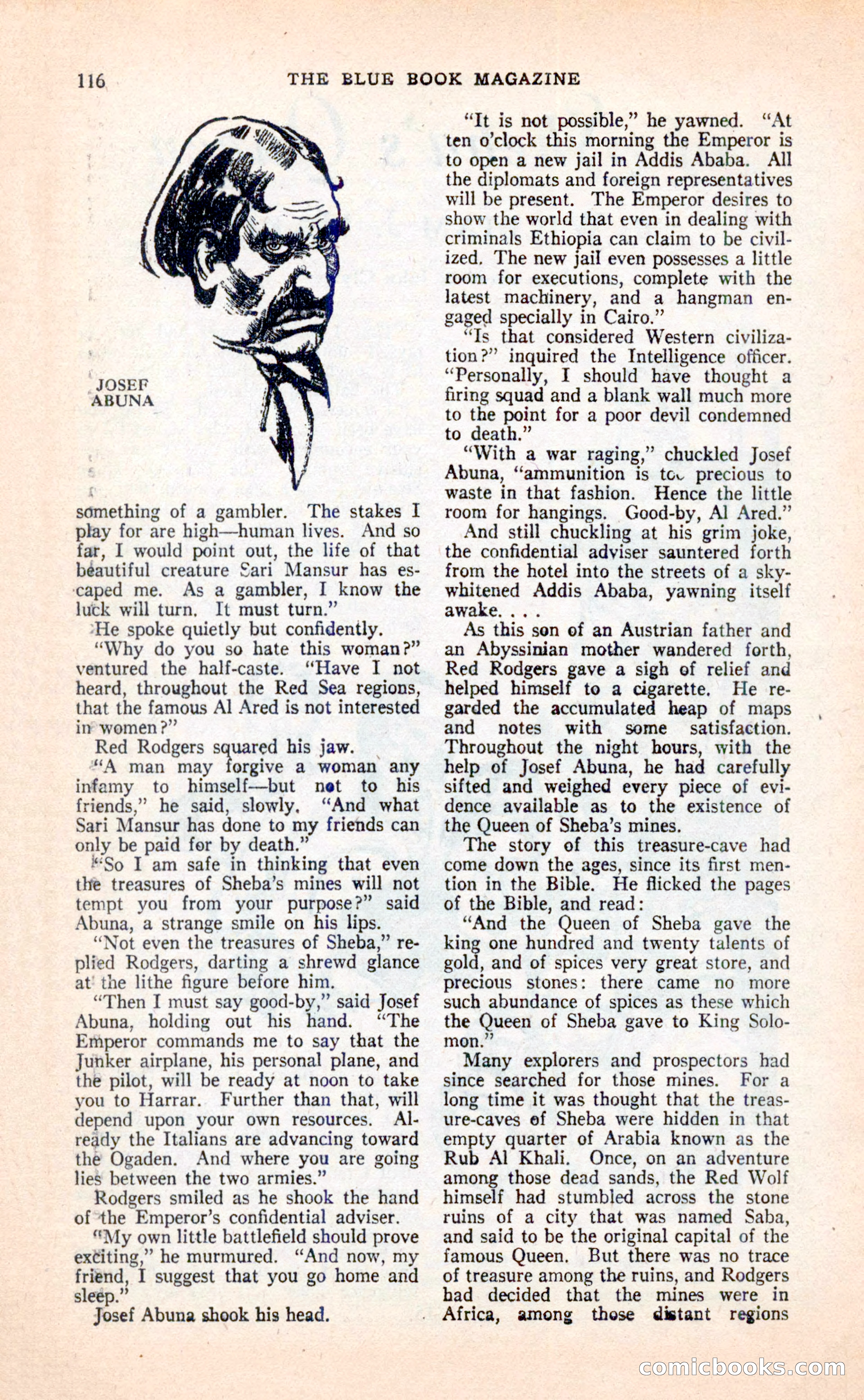 Blue Book Magazine, April 1936 — page 118 of 148