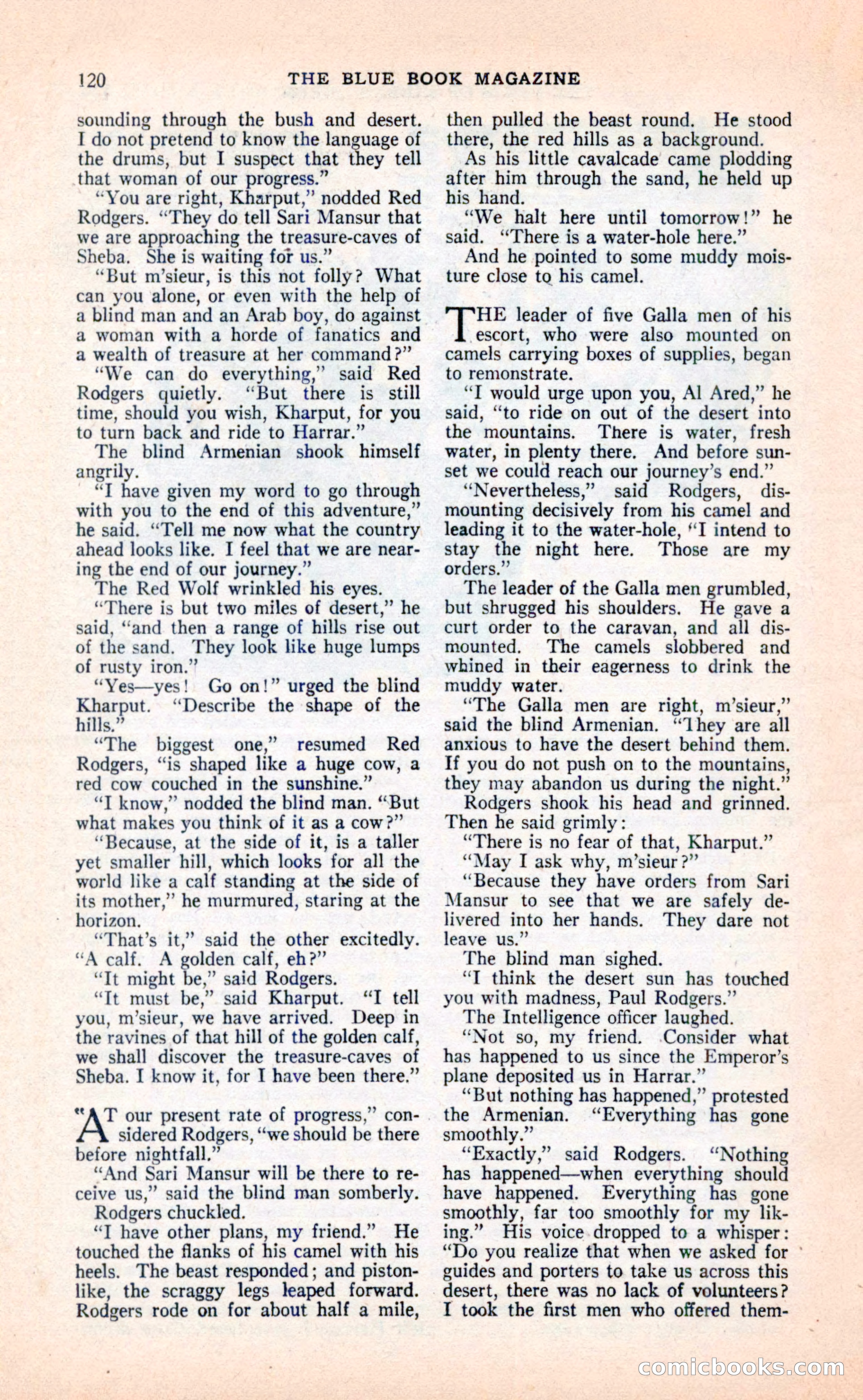 Blue Book Magazine, April 1936 — page 122 of 148