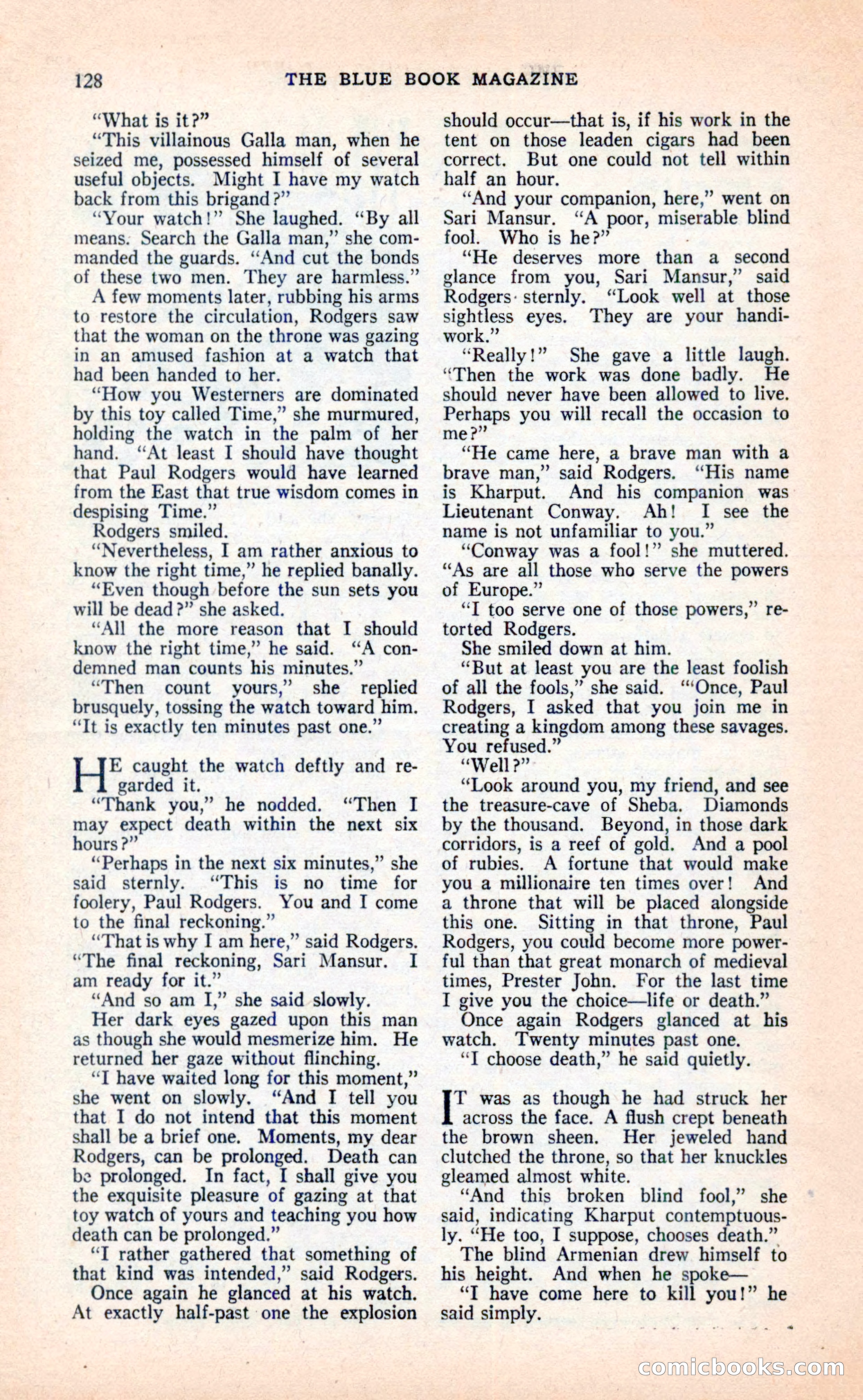 Blue Book Magazine, April 1936 — page 130 of 148