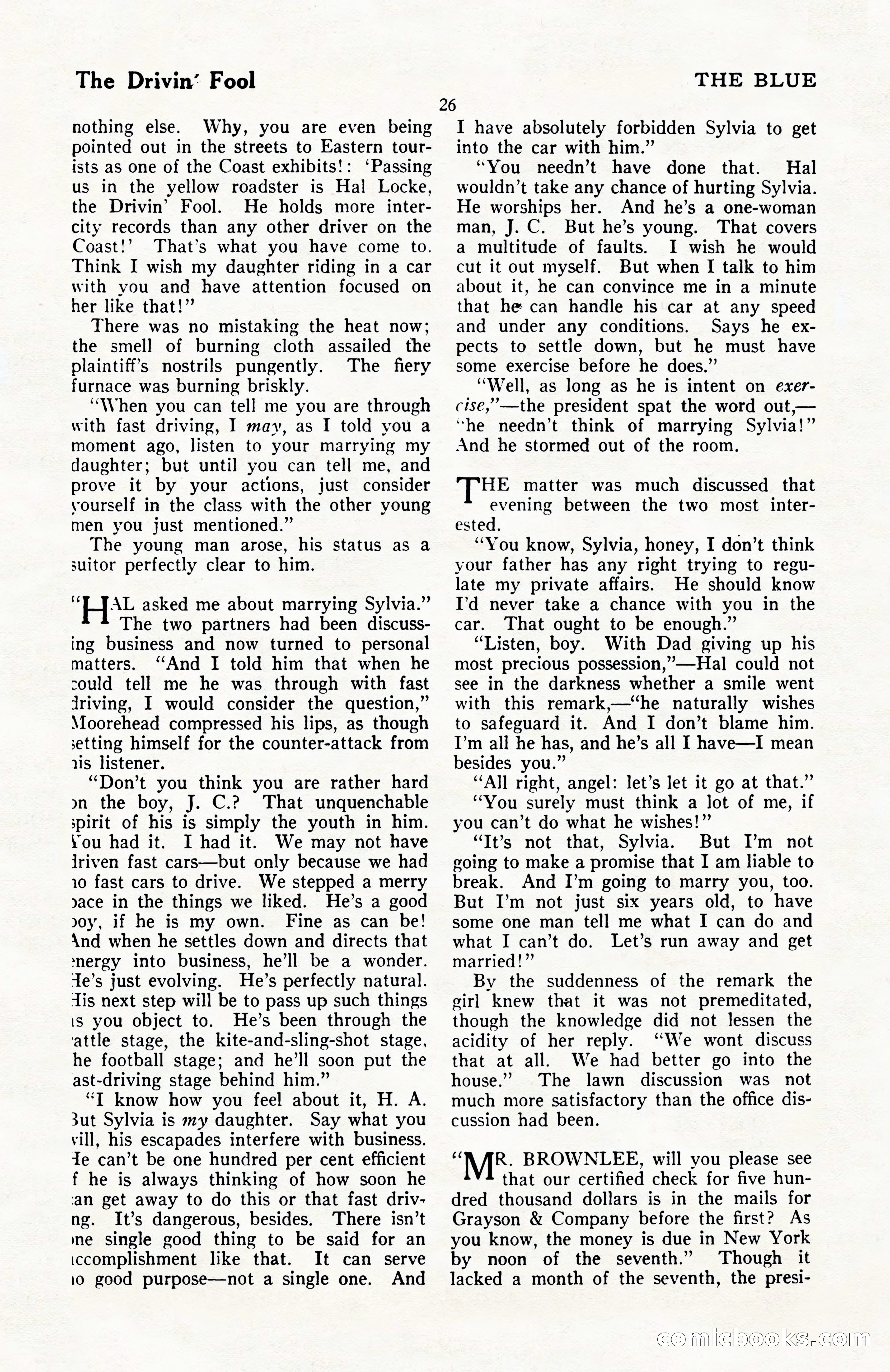 The Blue Book Magazine, April 1922 — page 32 of 212