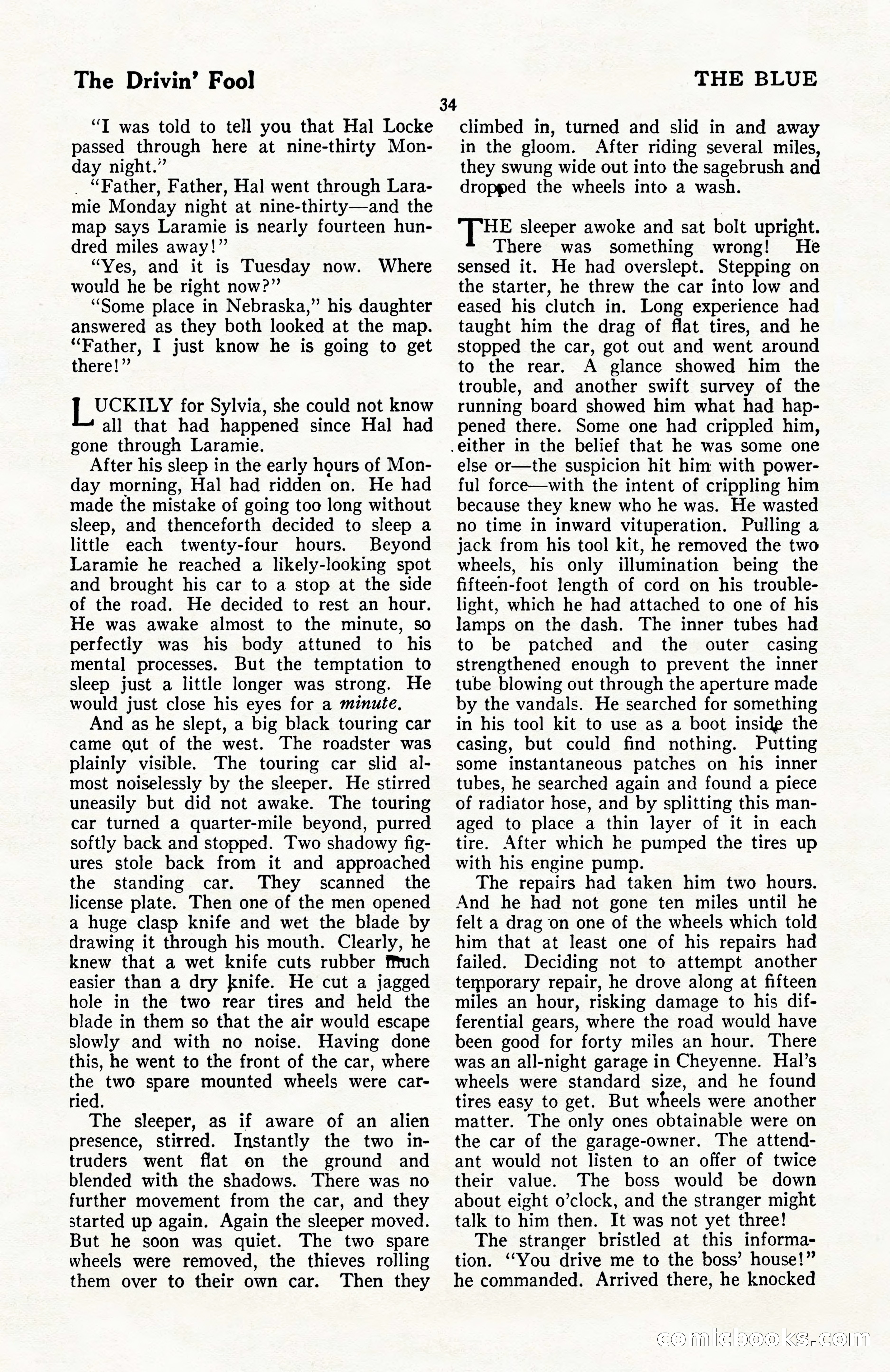 The Blue Book Magazine, April 1922 — page 40 of 212