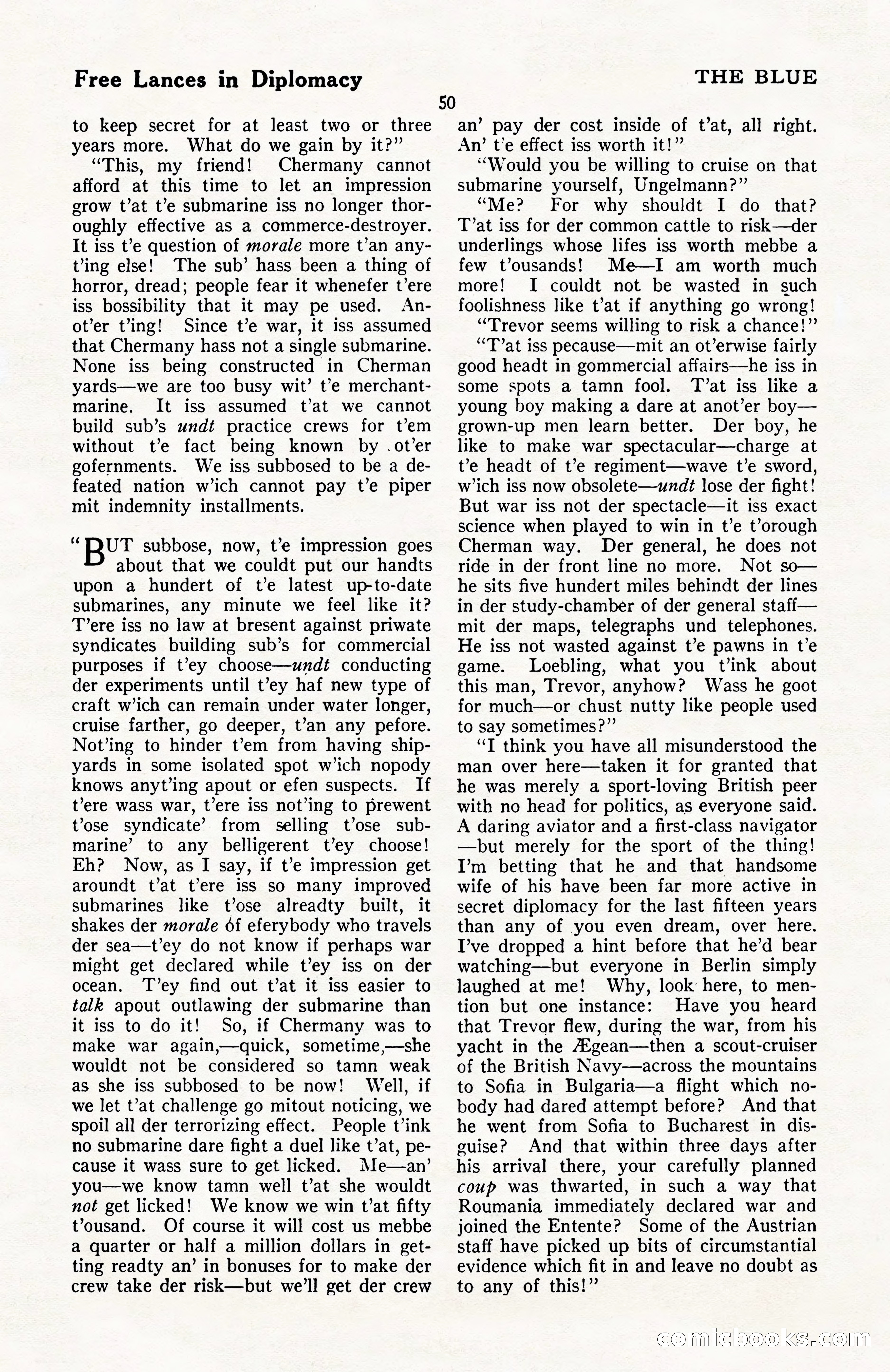 The Blue Book Magazine, April 1922 — page 56 of 212