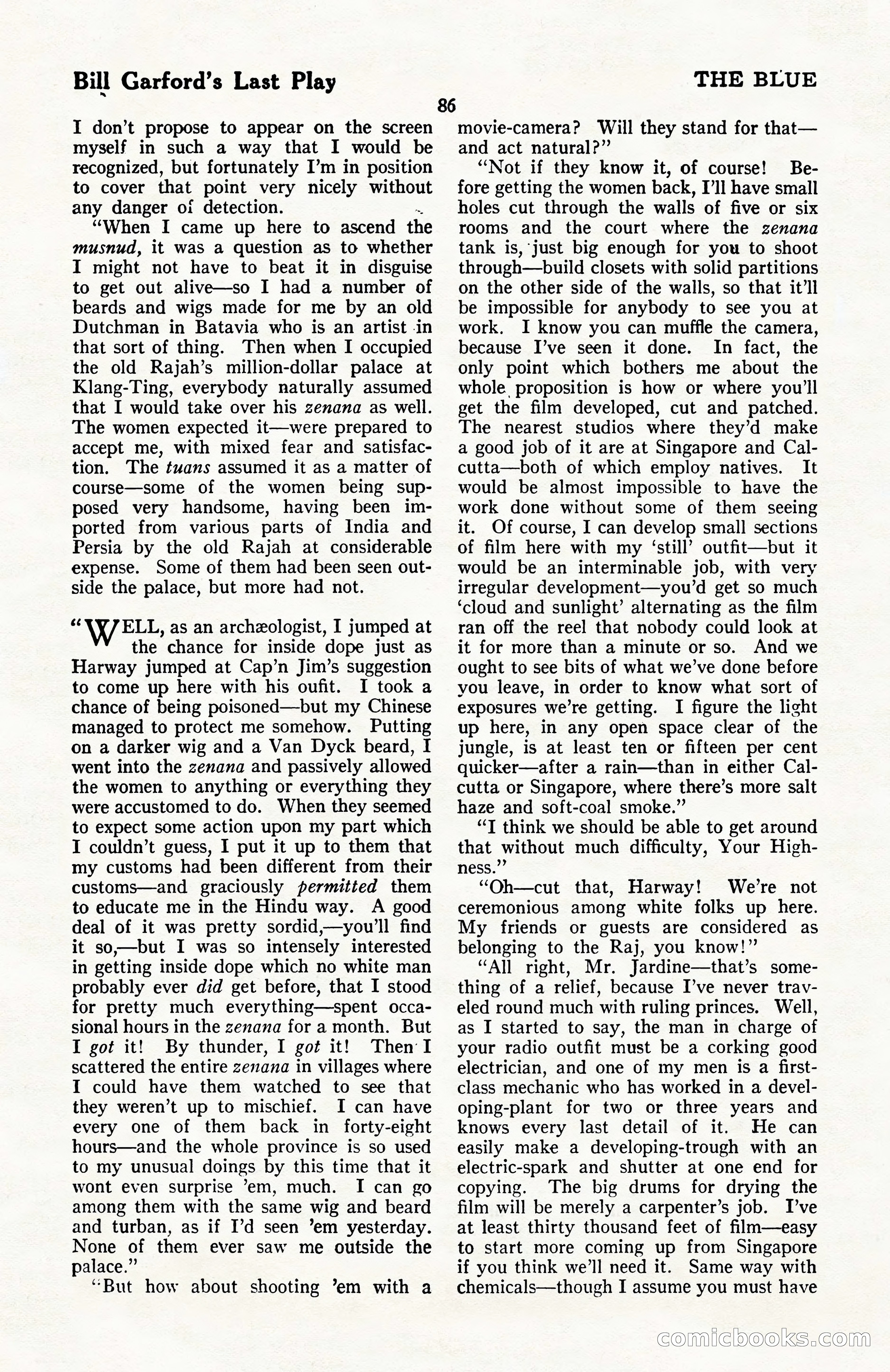 The Blue Book Magazine, April 1922 — page 92 of 212