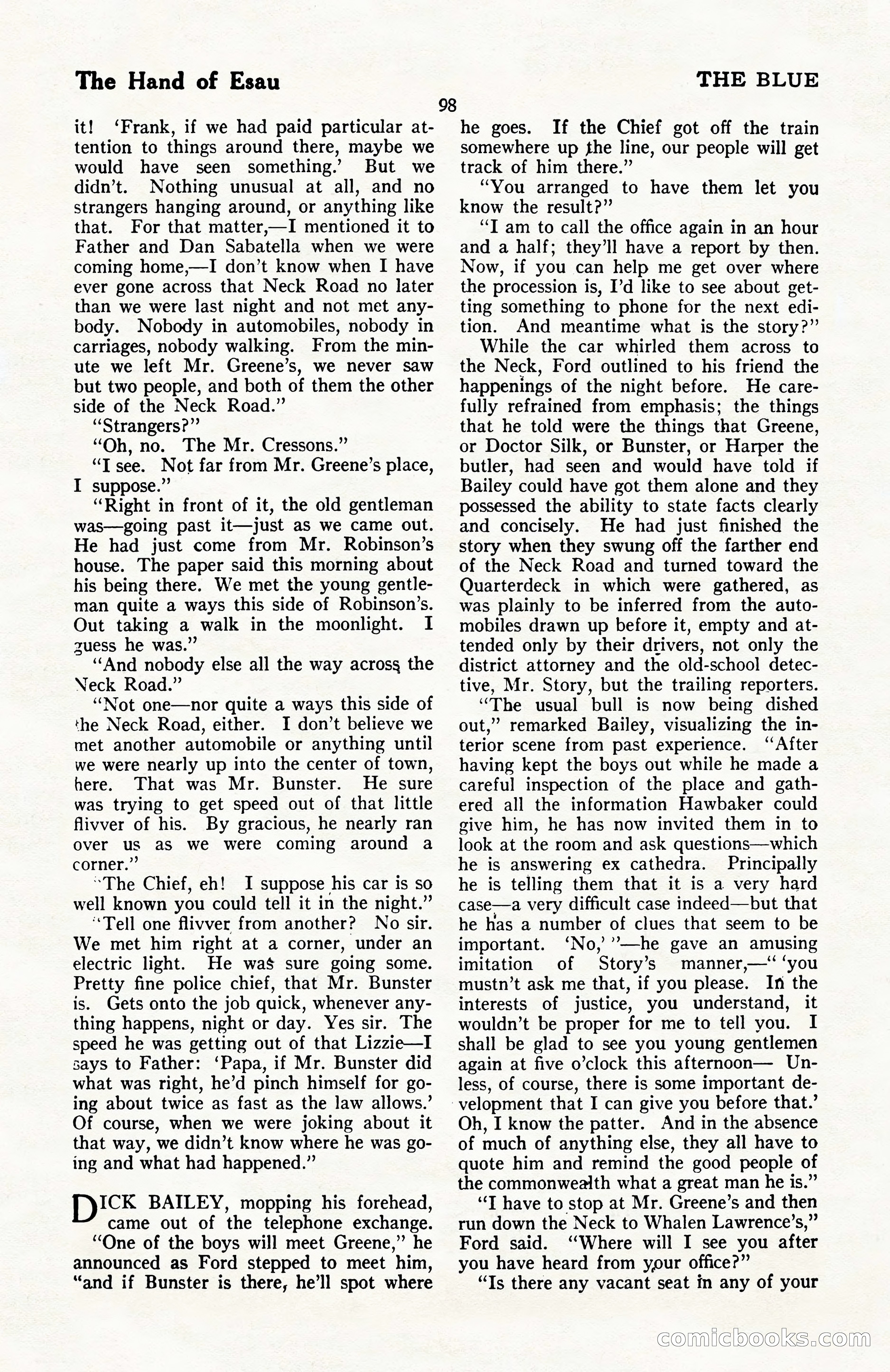 The Blue Book Magazine, April 1922 — page 104 of 212