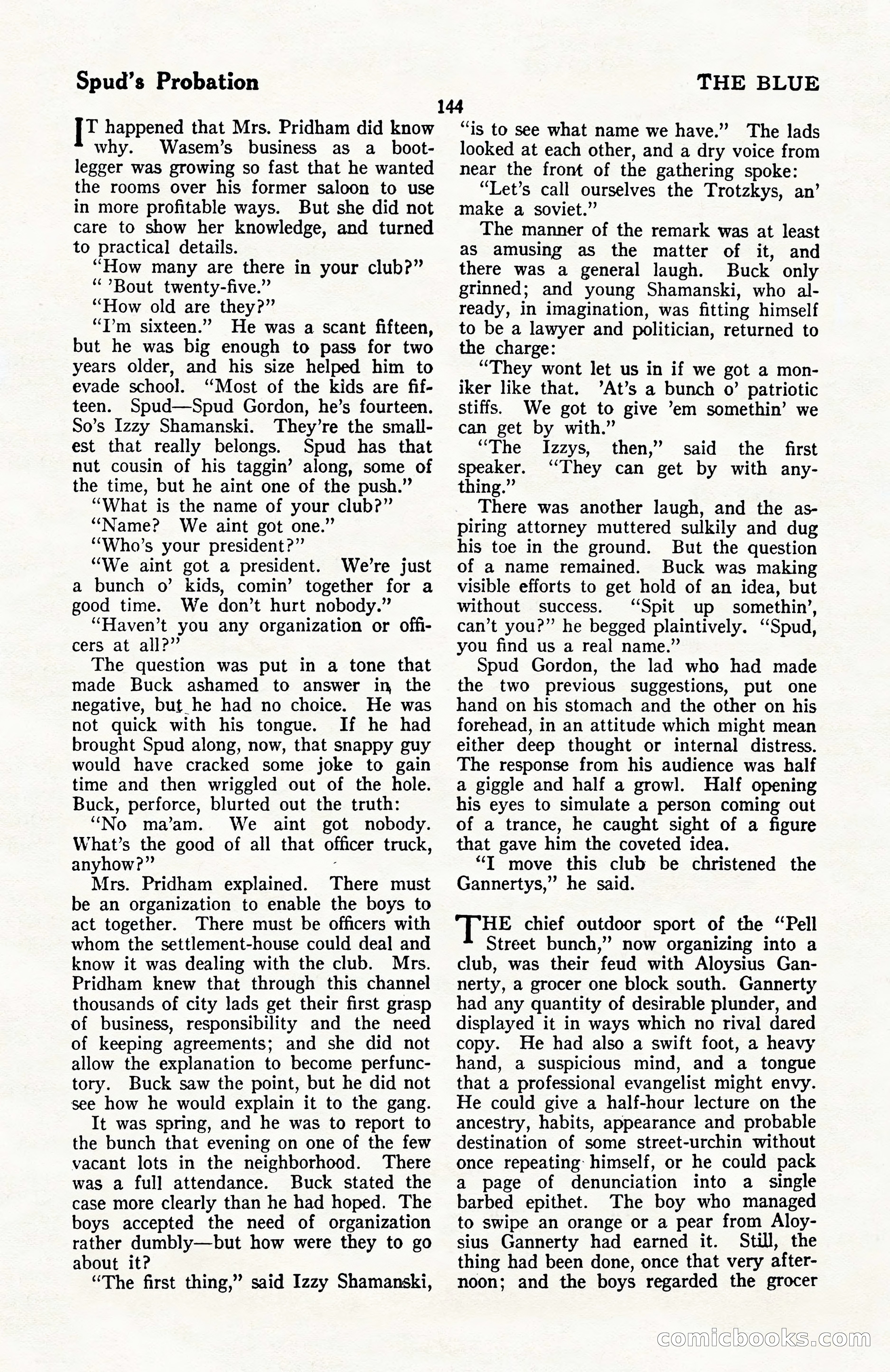 The Blue Book Magazine, April 1922 — page 150 of 212