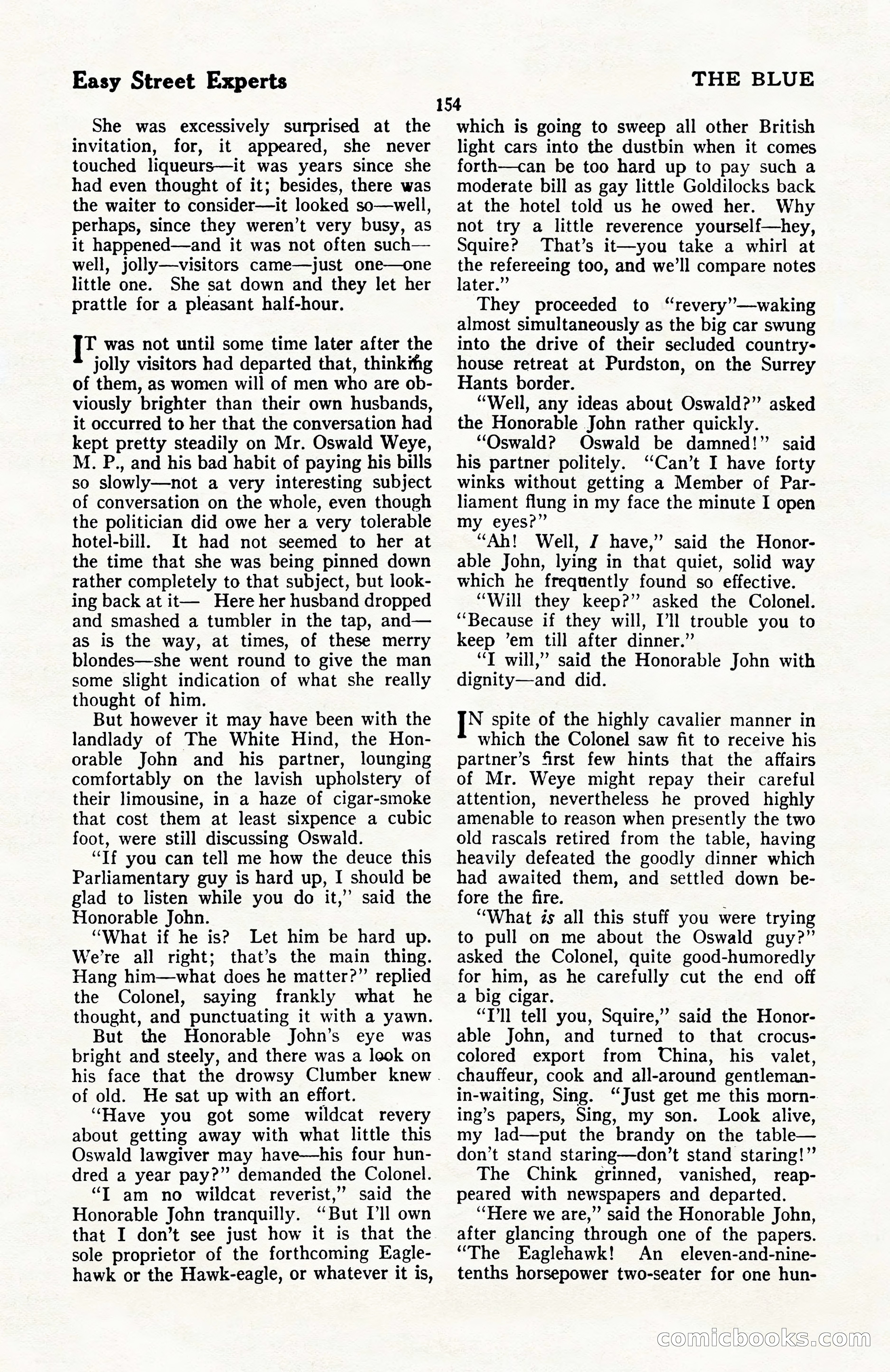 The Blue Book Magazine, April 1922 — page 160 of 212