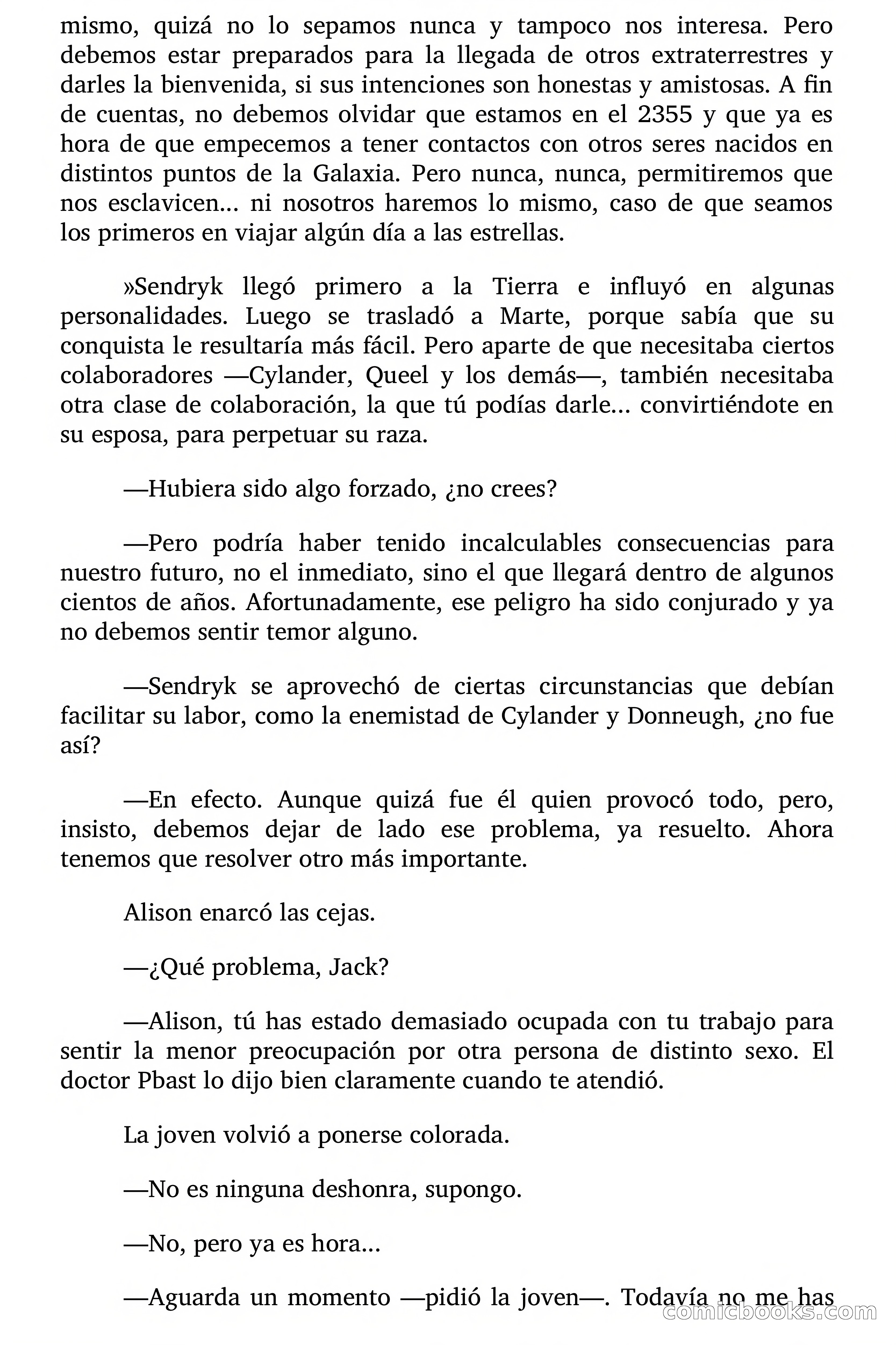 El viajero que vino del infinito — page 104 of 105