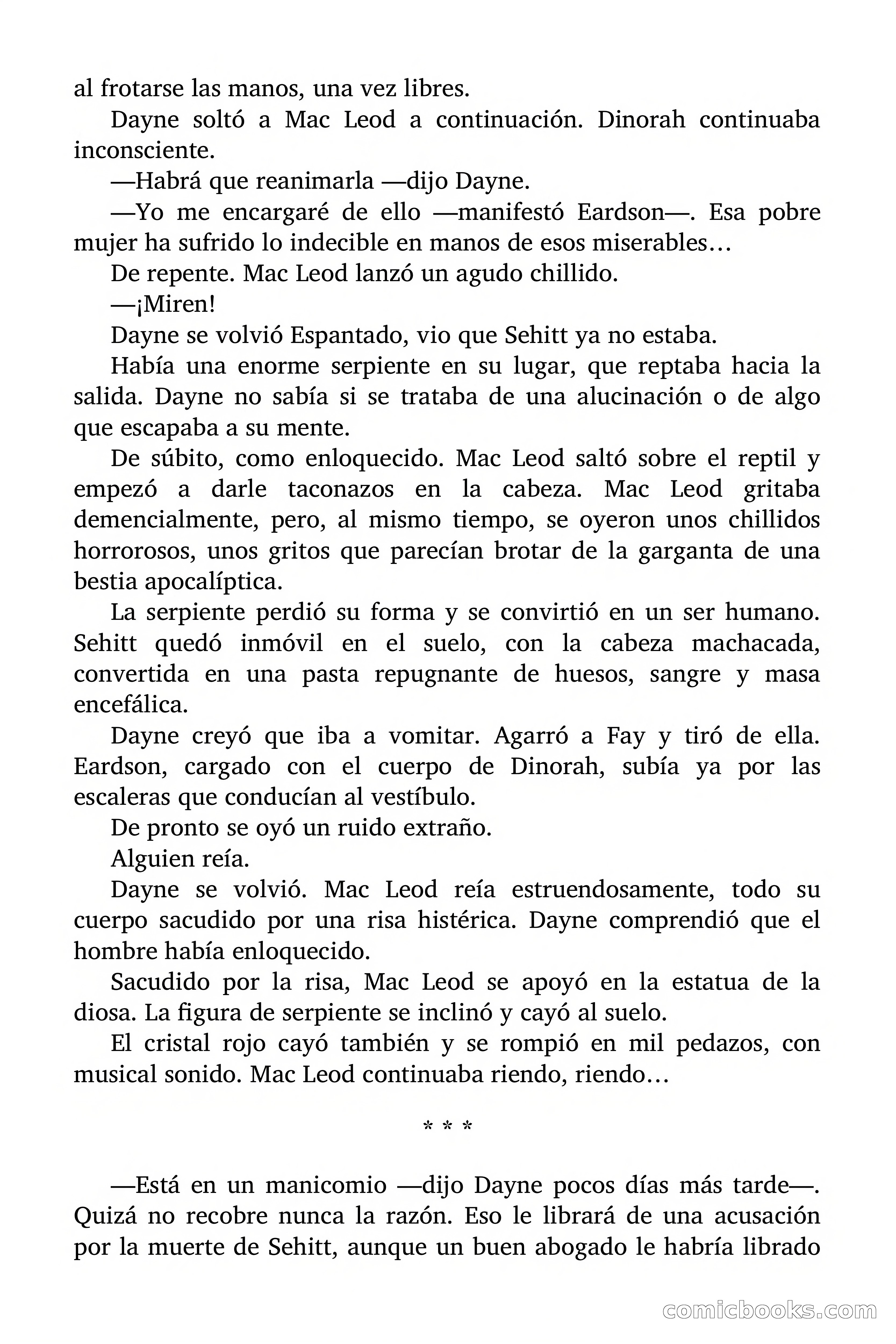 La madre de las serpientes (The Mother of Serpents) — page 87 of 91