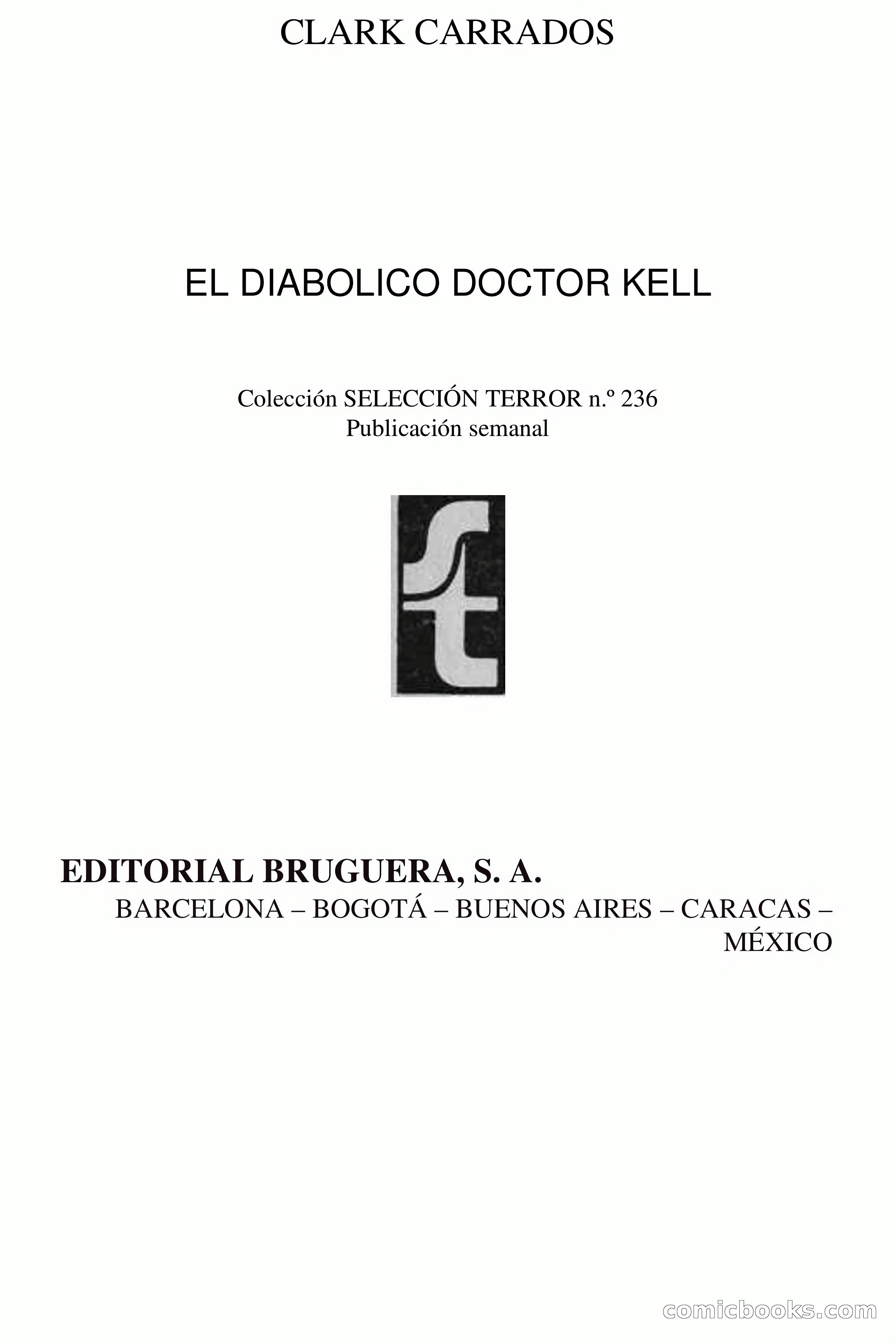 Selección Terror: El Diabólico Doctor Kell — page 4 of 74