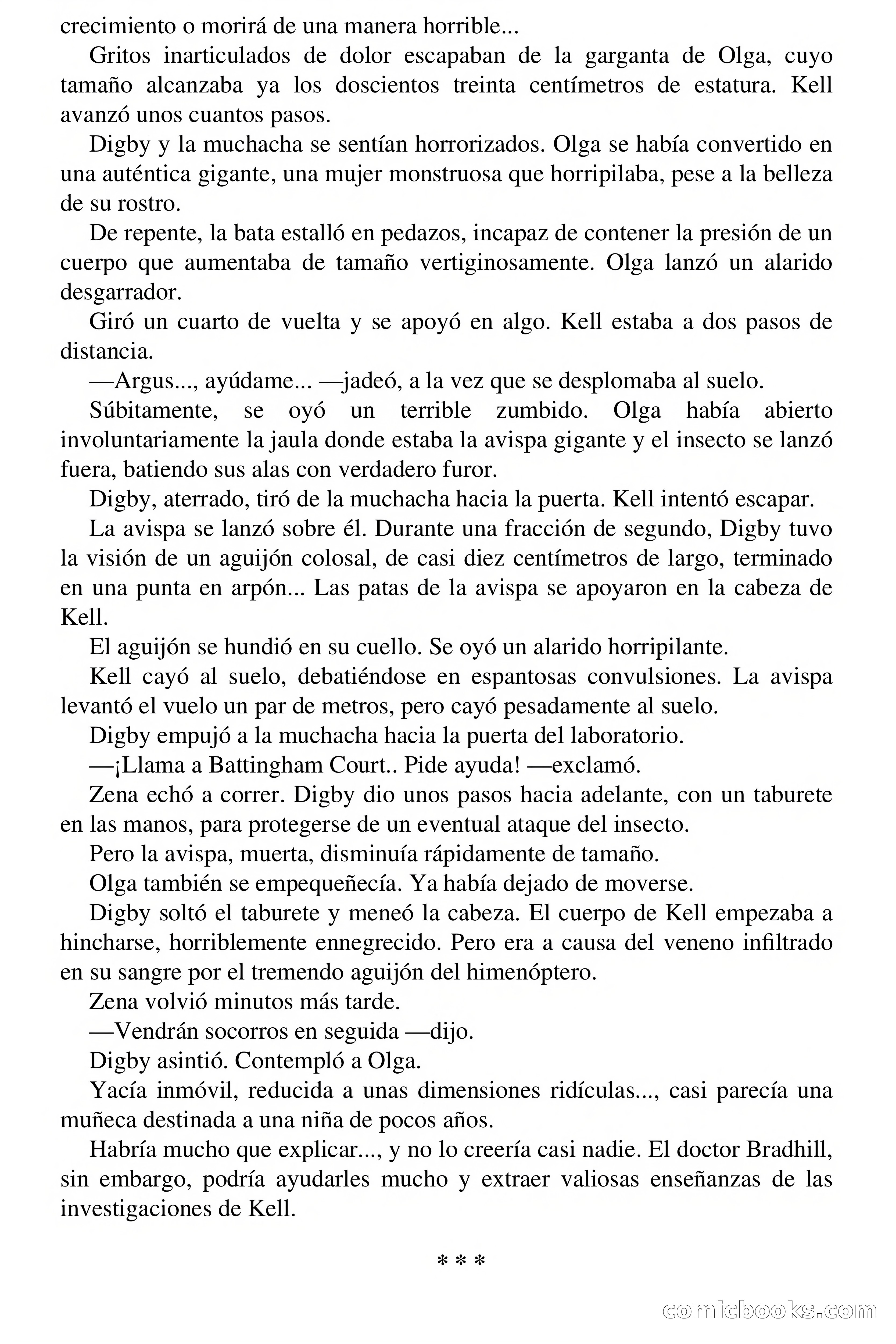 Selección Terror: El Diabólico Doctor Kell — page 72 of 74