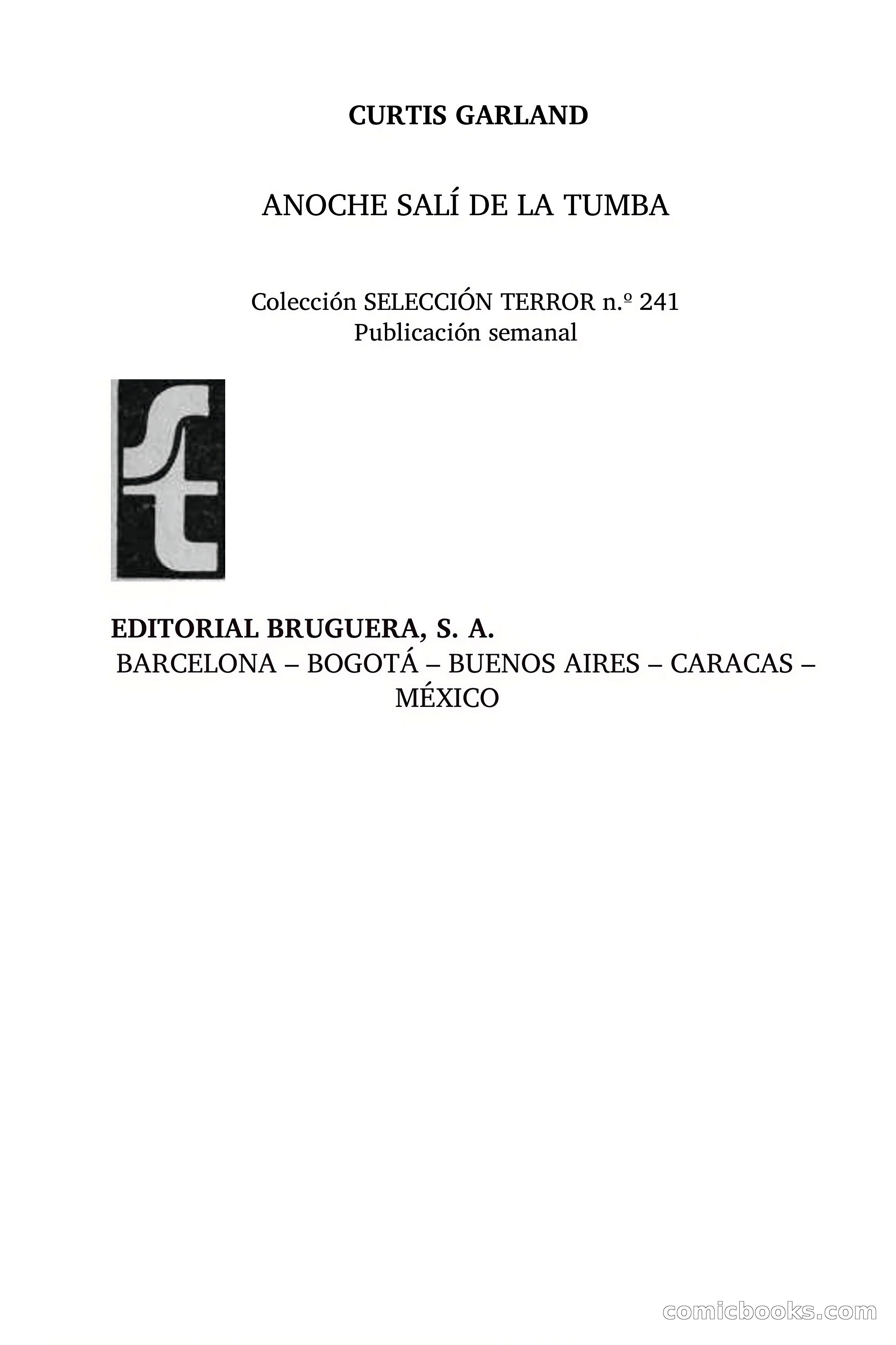 Selección Terror: Anoche salí de la tumba — page 5 of 87