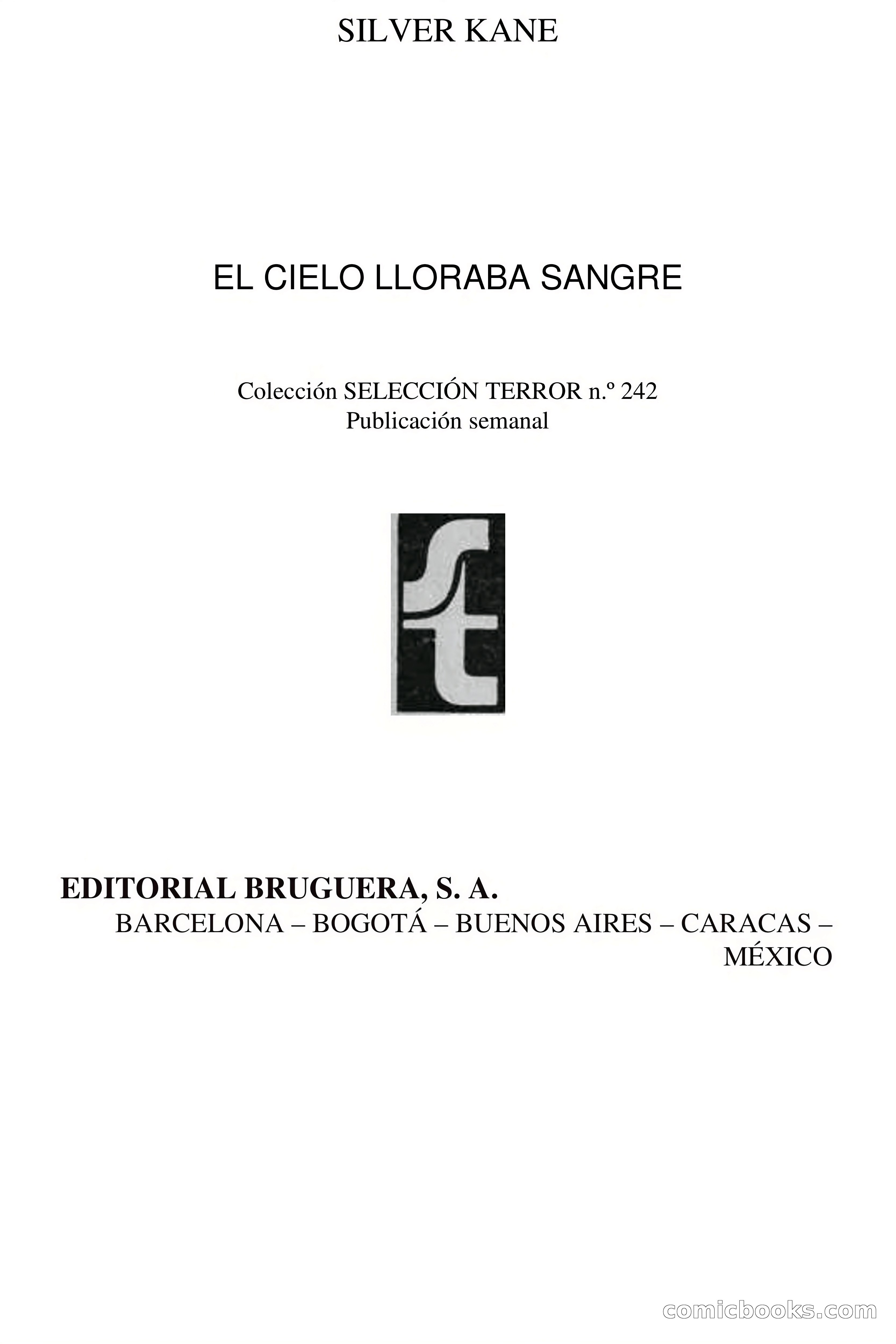Selección Terror: El cielo lloraba sangre — page 4 of 66
