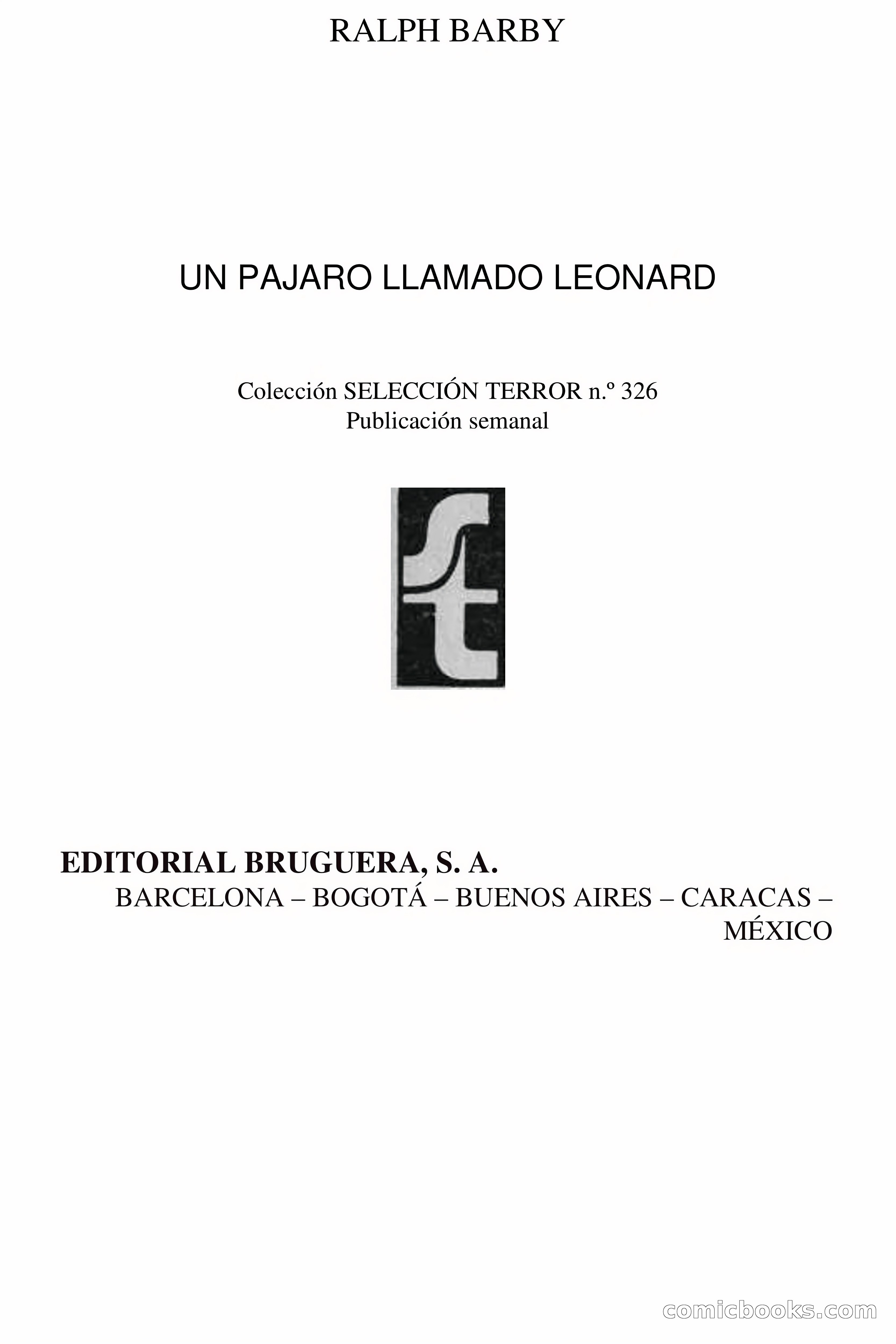 Un pájaro llamado Leonard — page 4 of 68