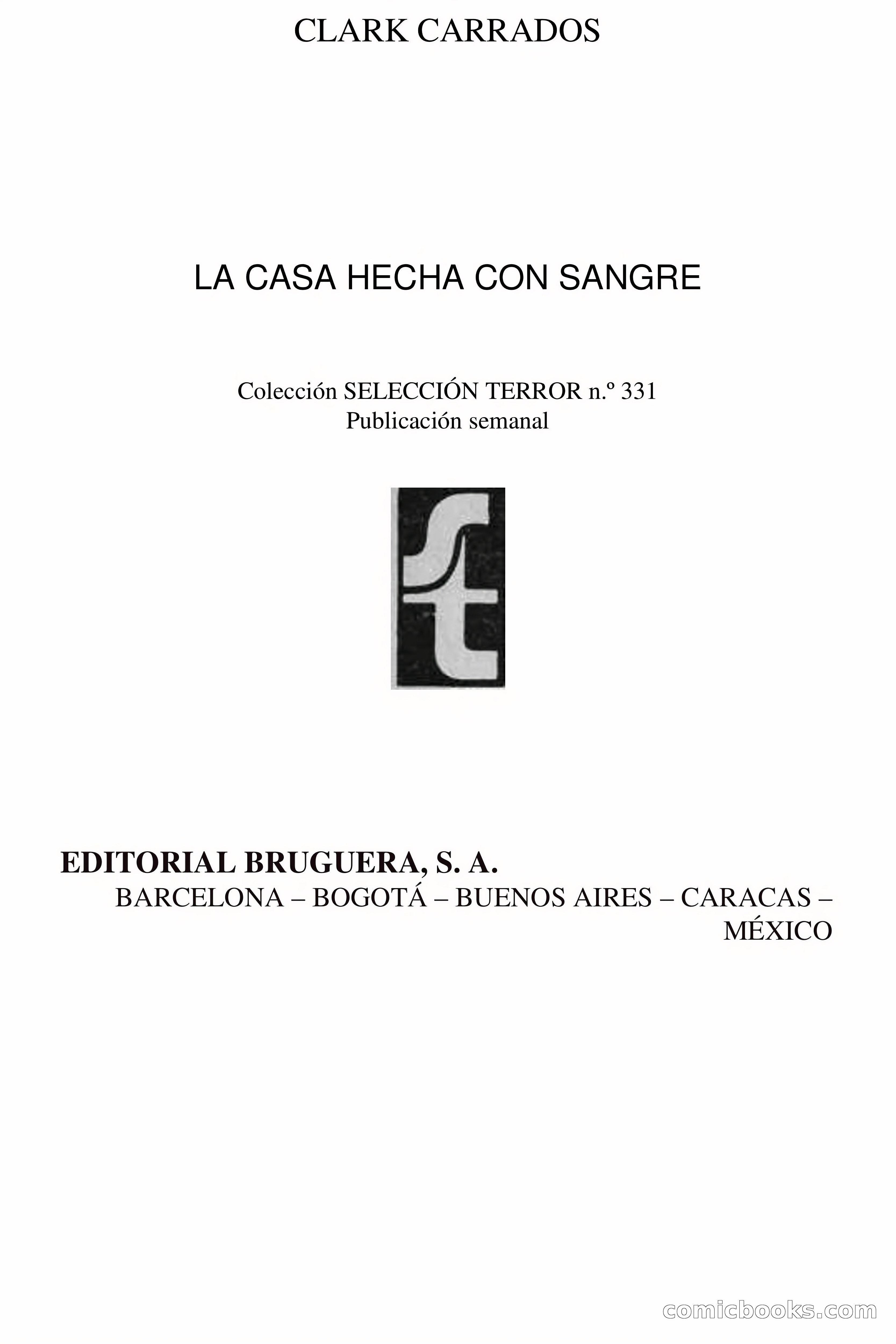 Clark Carrados: La casa hecha con sangre — page 4 of 70