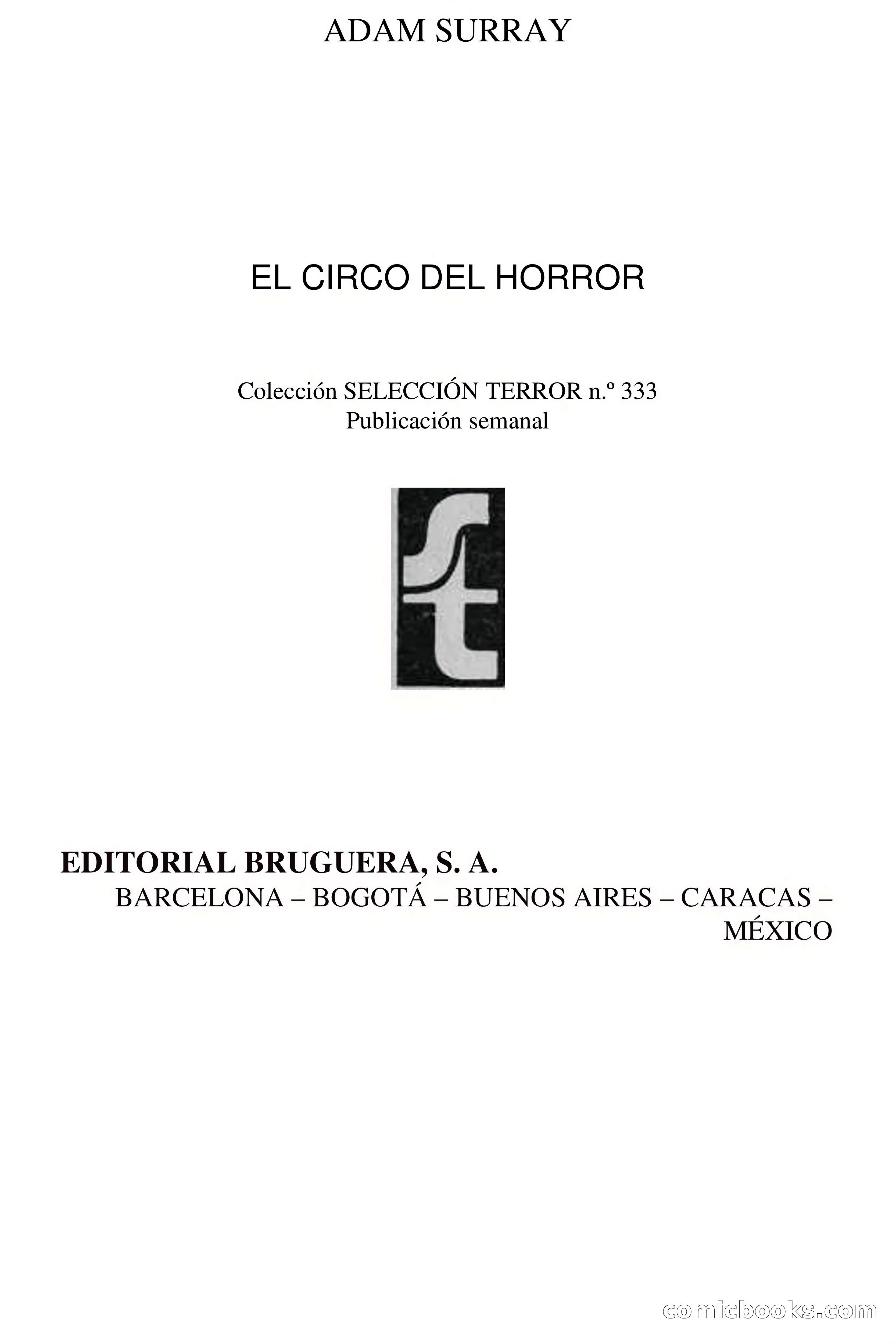 El circo del horror — page 4 of 69