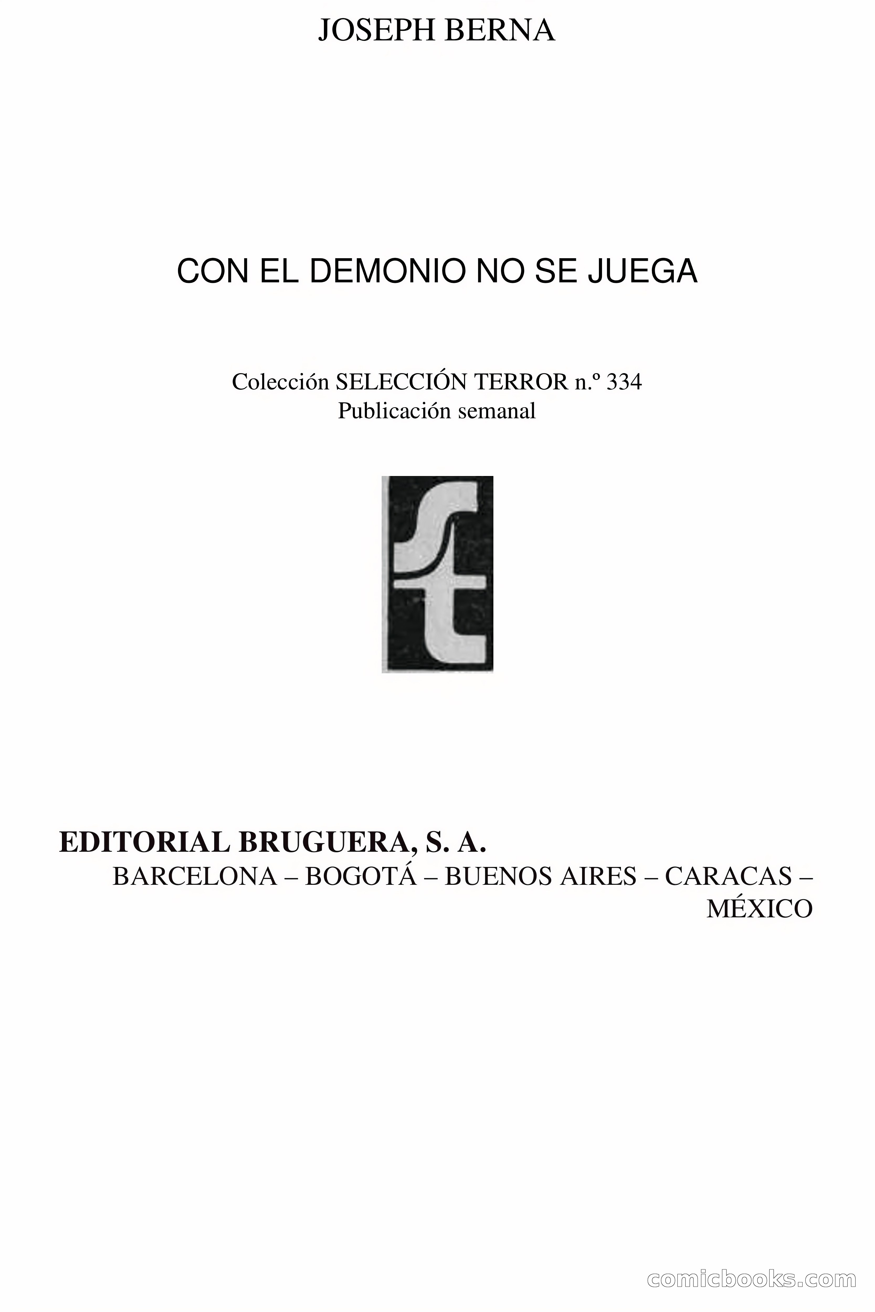 Selección Terror: Con el Demonio no se Juega — page 4 of 61