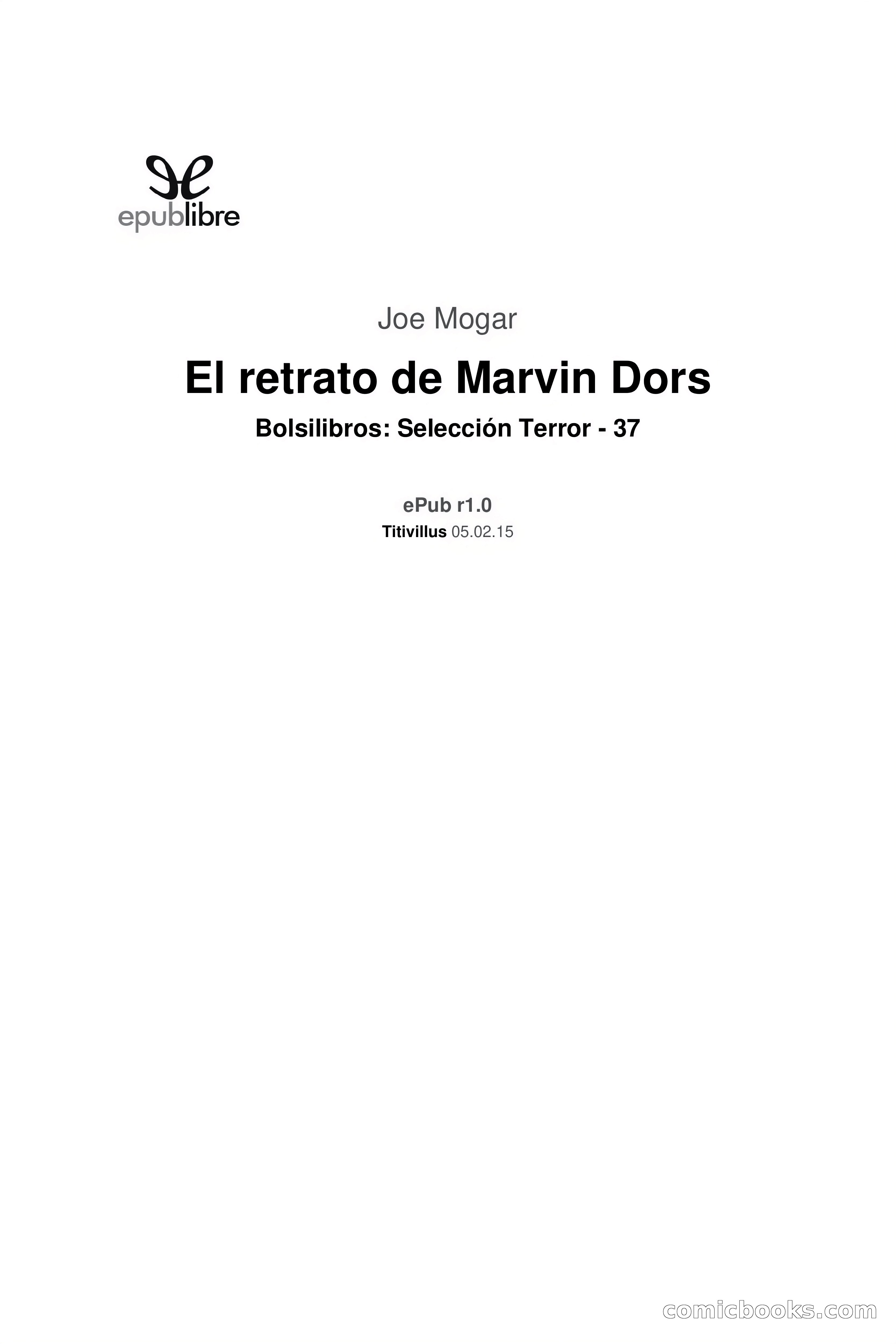 Selección Terror: El Retrato de Marvin Dors — page 3 of 97