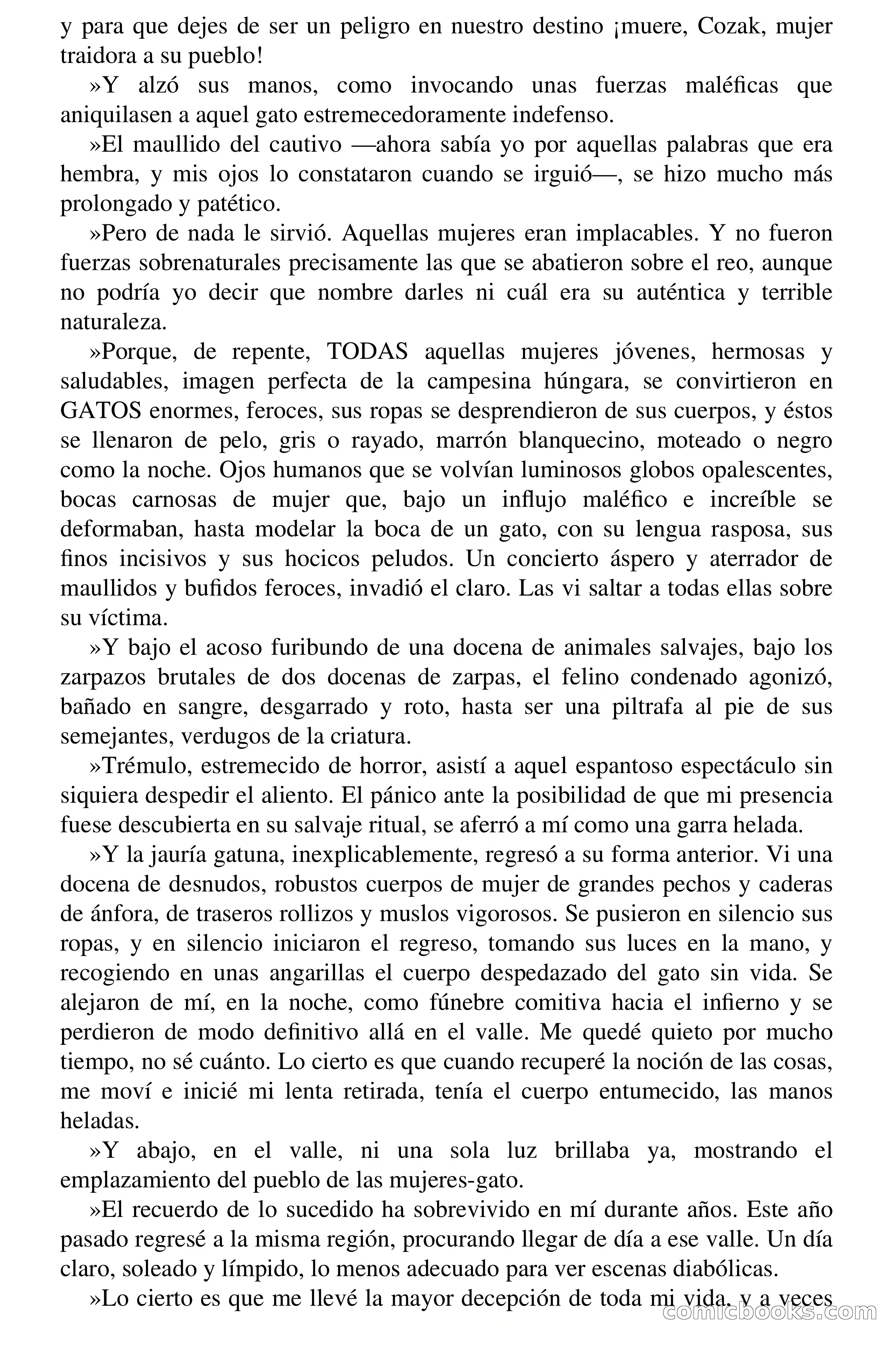 Selección Terror: Las mujeres gato — page 32 of 68